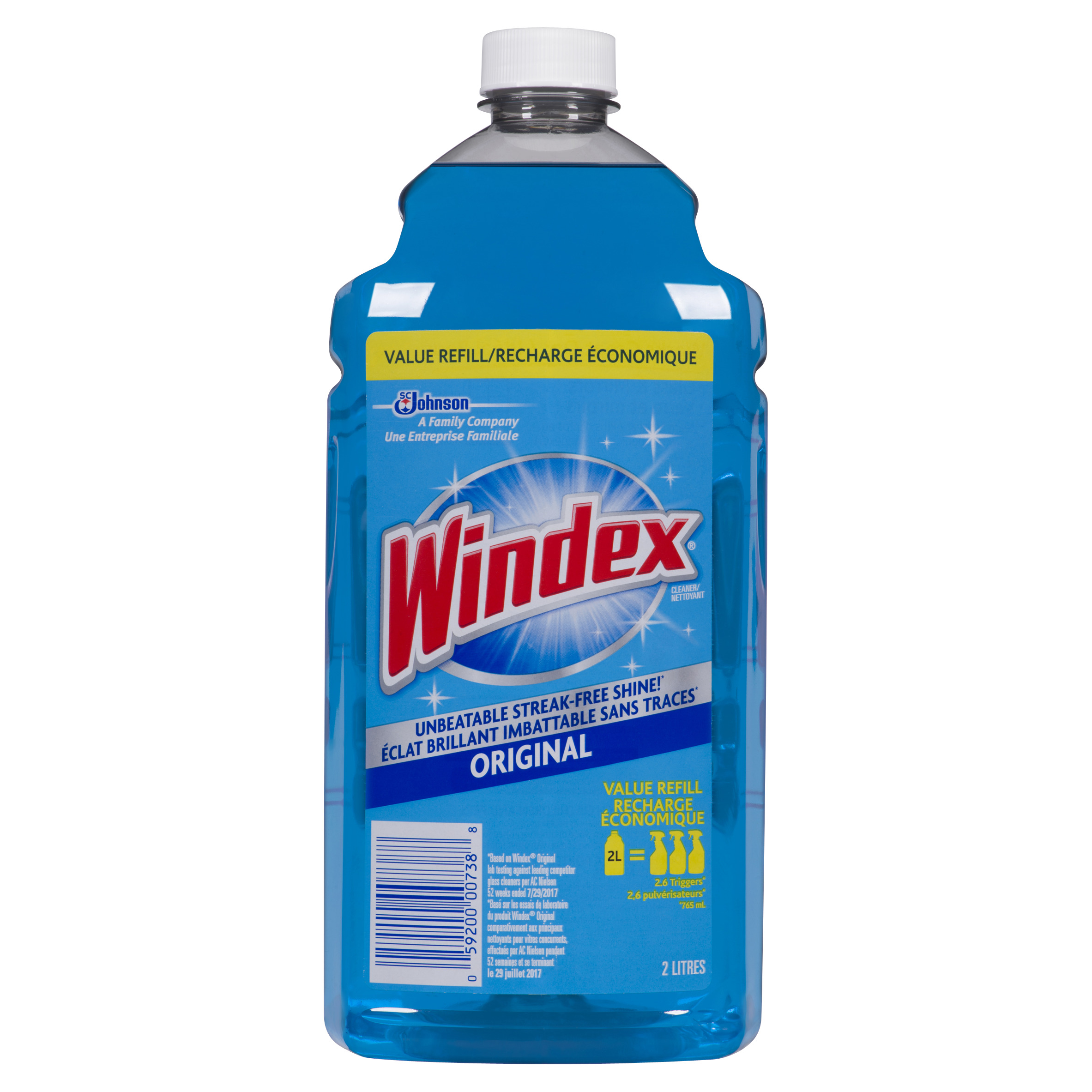 Windex Glass And Window Cleaner Blue Refill Original