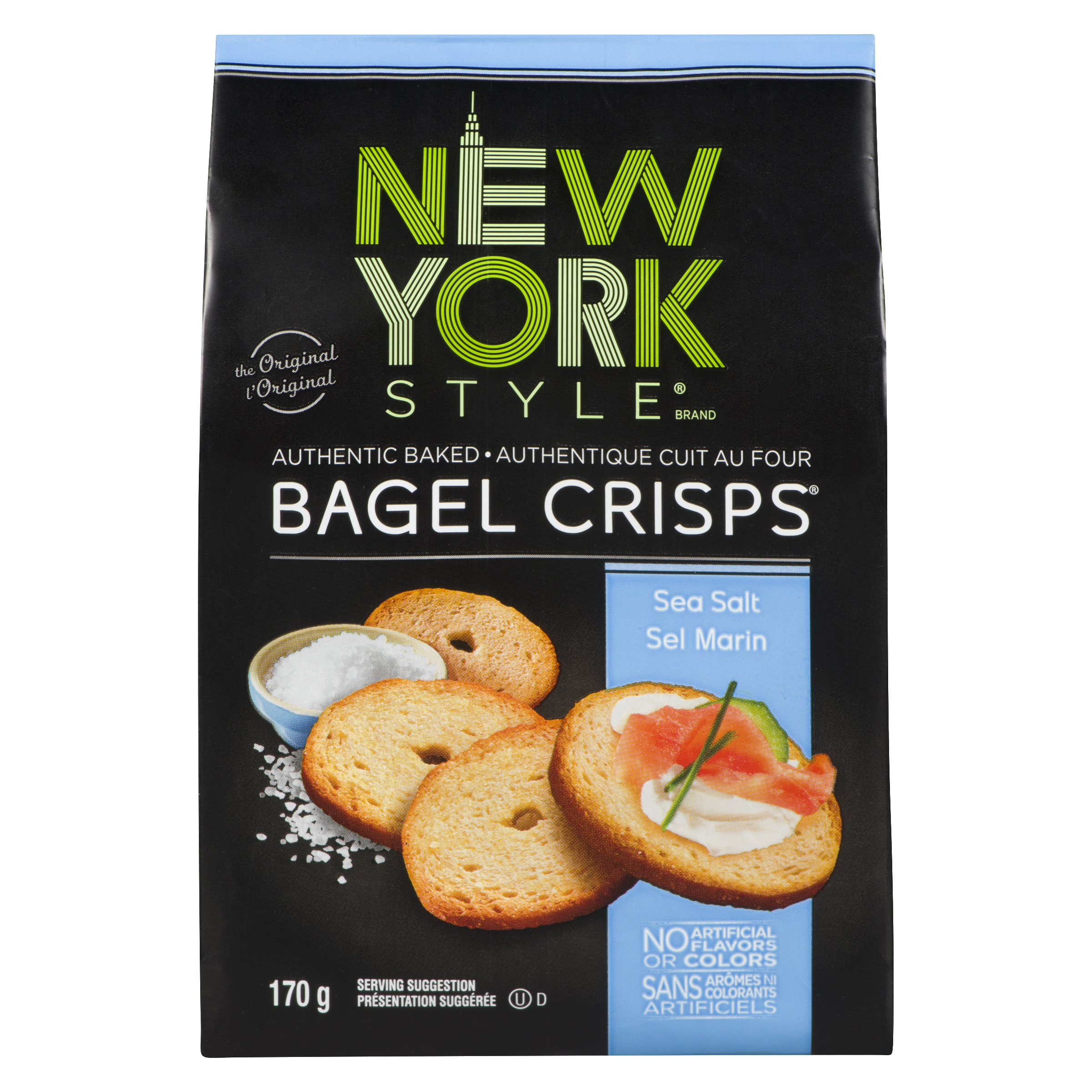 New York Style Bagel Crisps, Sea Salt