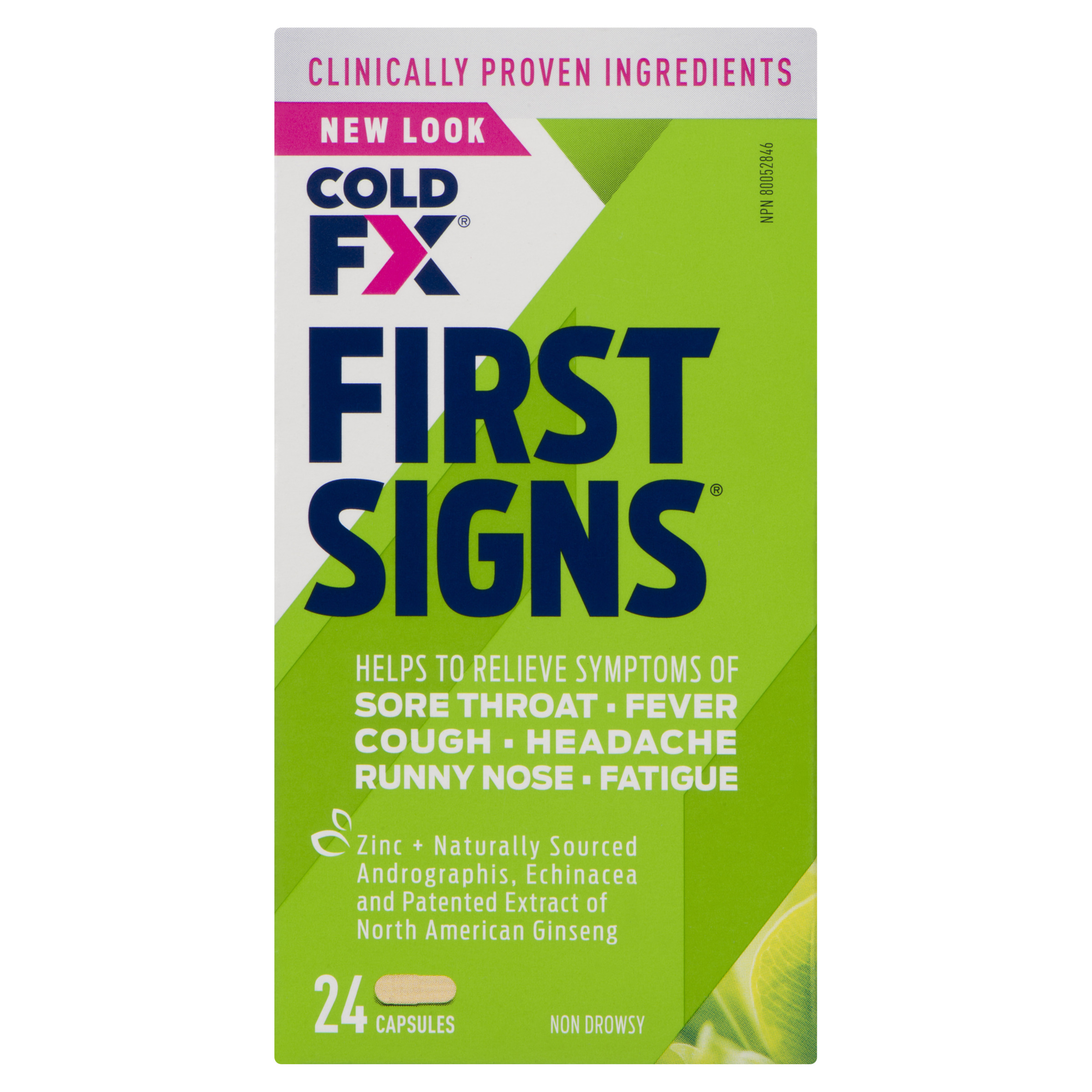 Buy Cold-FX First Signs Flu Relief Cold Medicine 24 Capsules 1EA | FreshCo