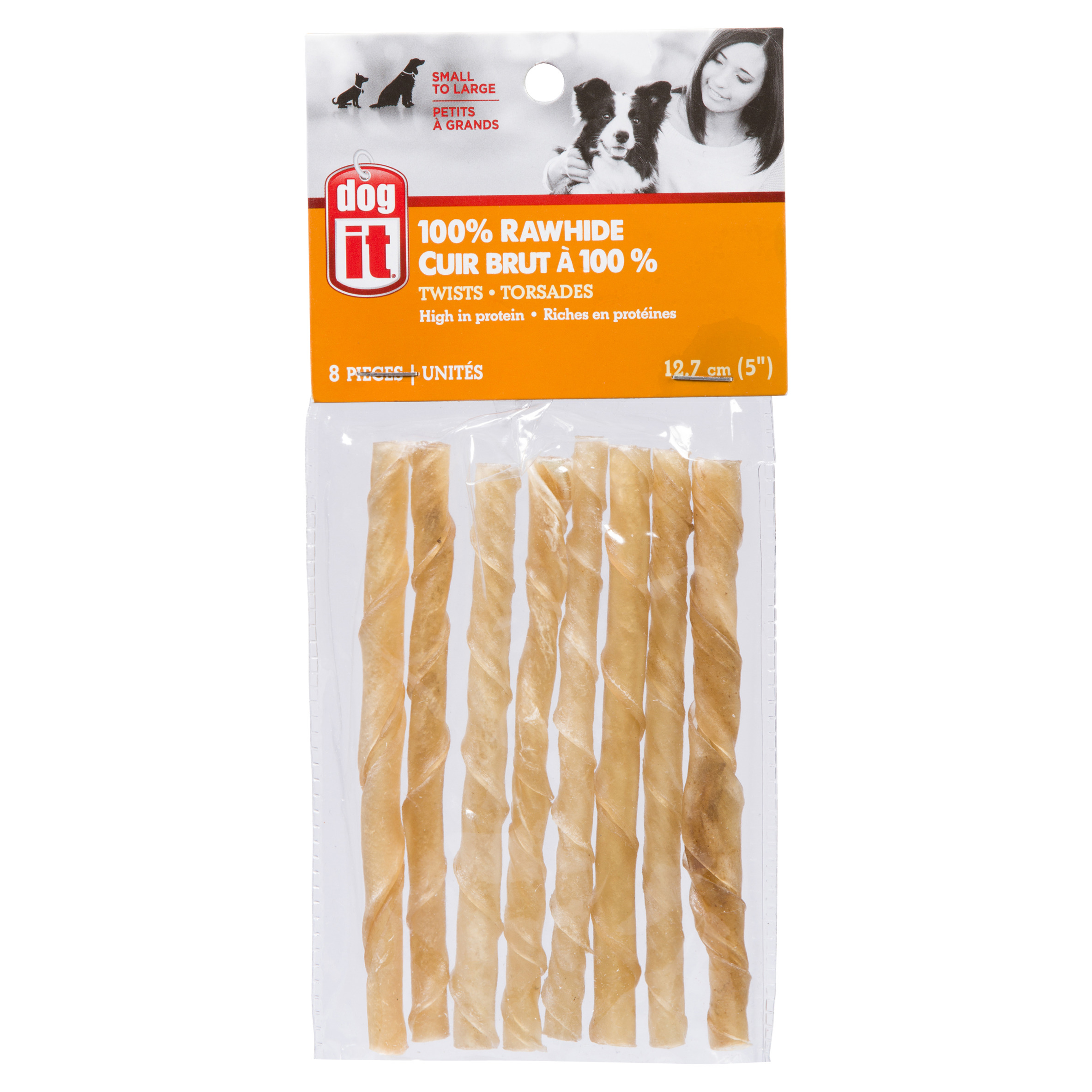 Dogit Dog Treats High In Protein Rawhide Twists