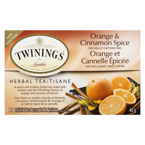 Buy Twinings Herbal Tea Orange & Cinnamon Spice 20 EA | IGA