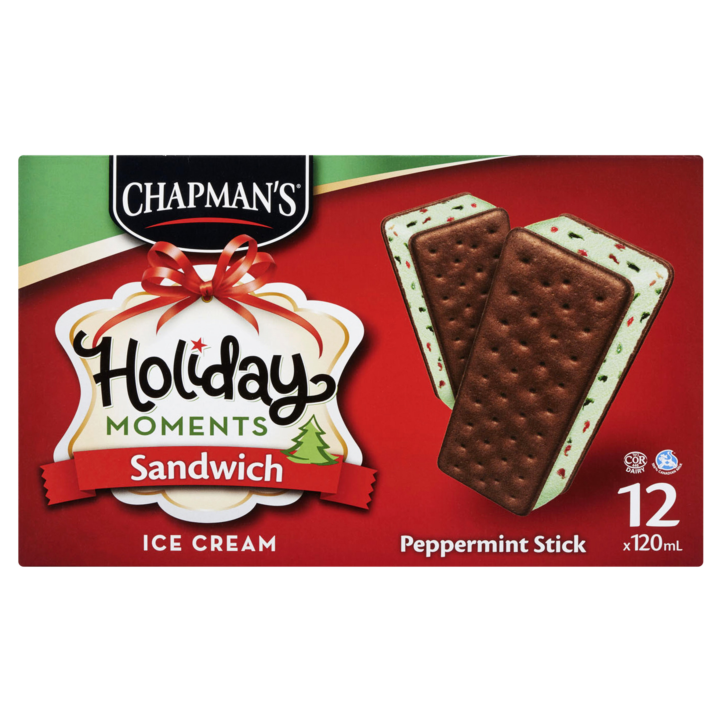 Buy Chapmans Ice Cream Sandwich Peppermint 12 x 120 ml | Safeway