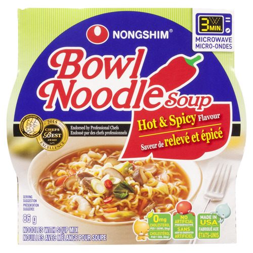 Nong Shim Bowl Noodle Soup - Chicken Flavour