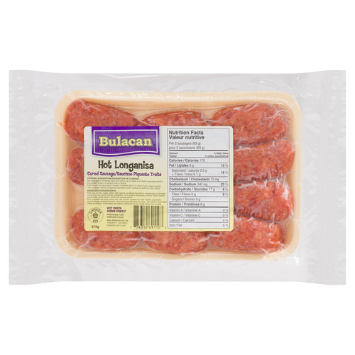 Bulacan Hot Longanisa Cured Sausage