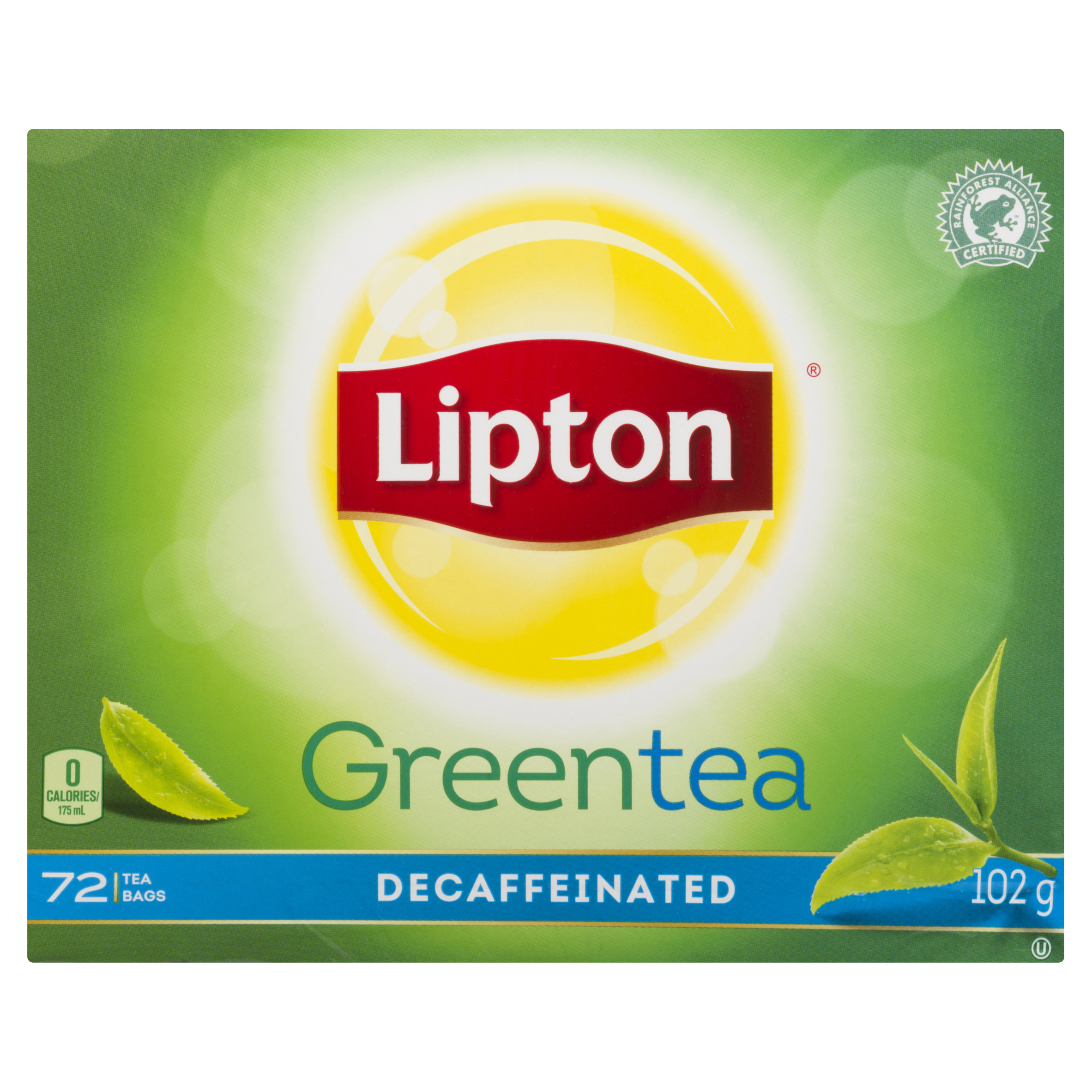 Buy Lipton Green Tea Naturally For Light Taste Decaffeinated 72