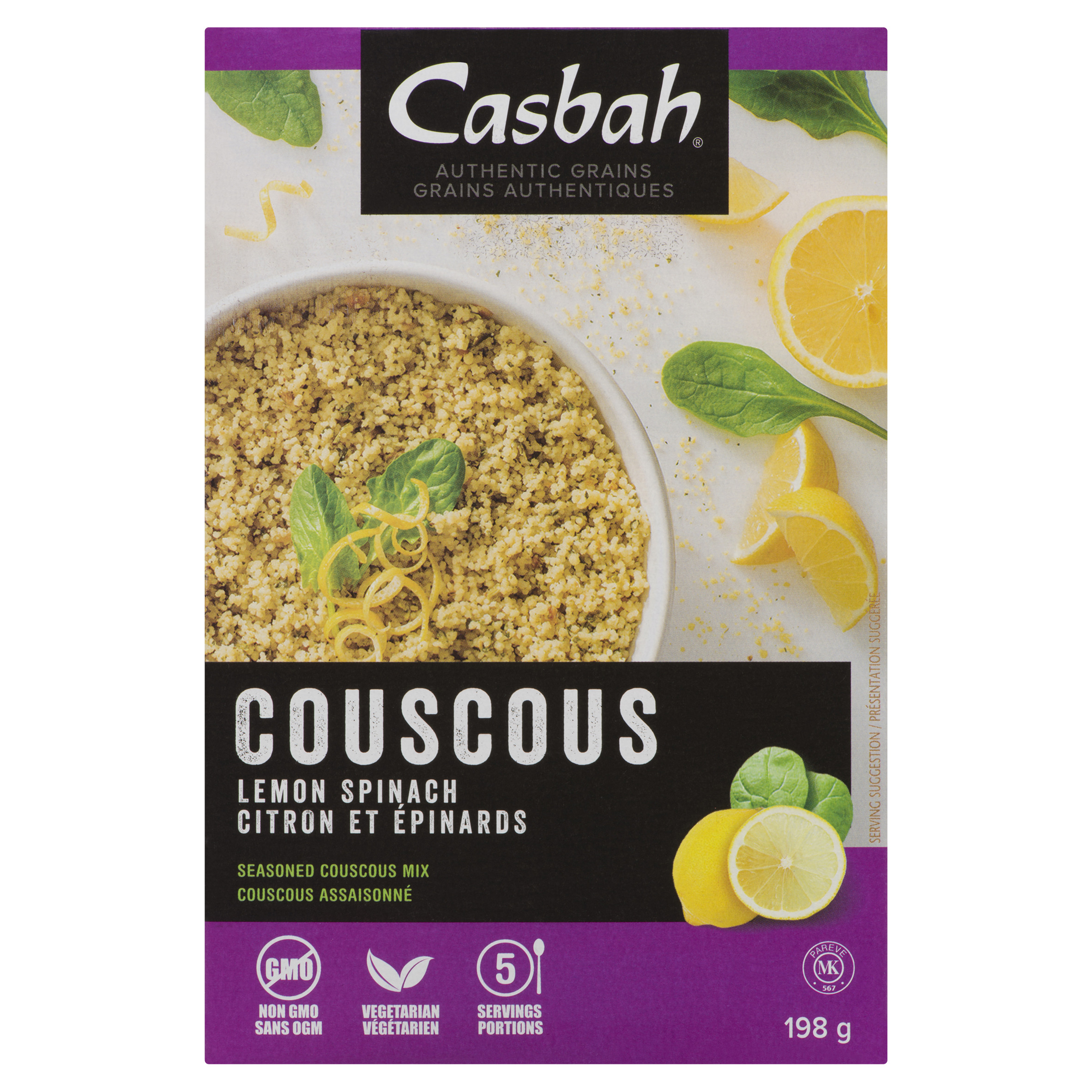 Casbah Couscous Lemon Spinach