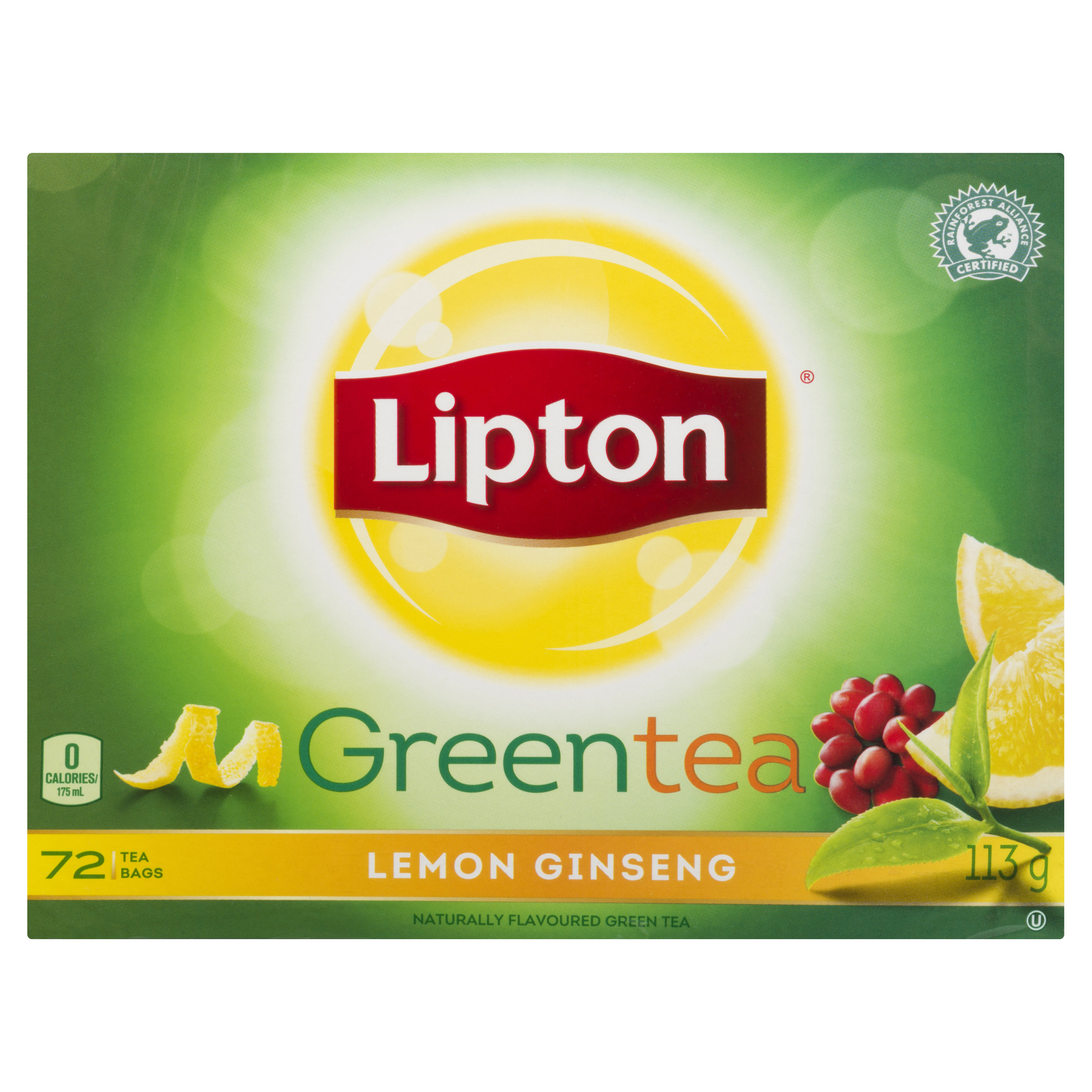 Buy Lipton Green Tea With Lemon & Ginseng 72 EA | IGA