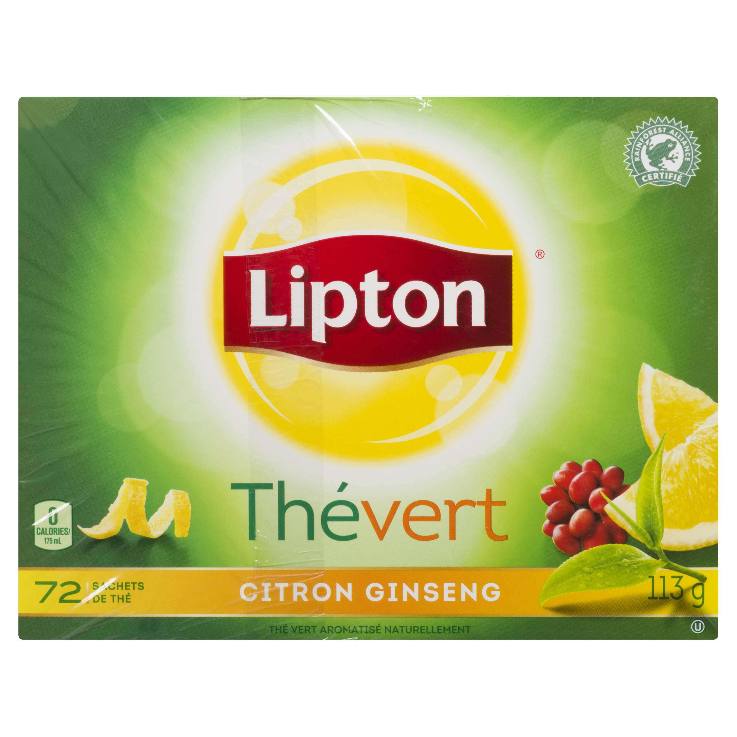 Buy Lipton Green Tea With Lemon & Ginseng 72 EA | IGA West