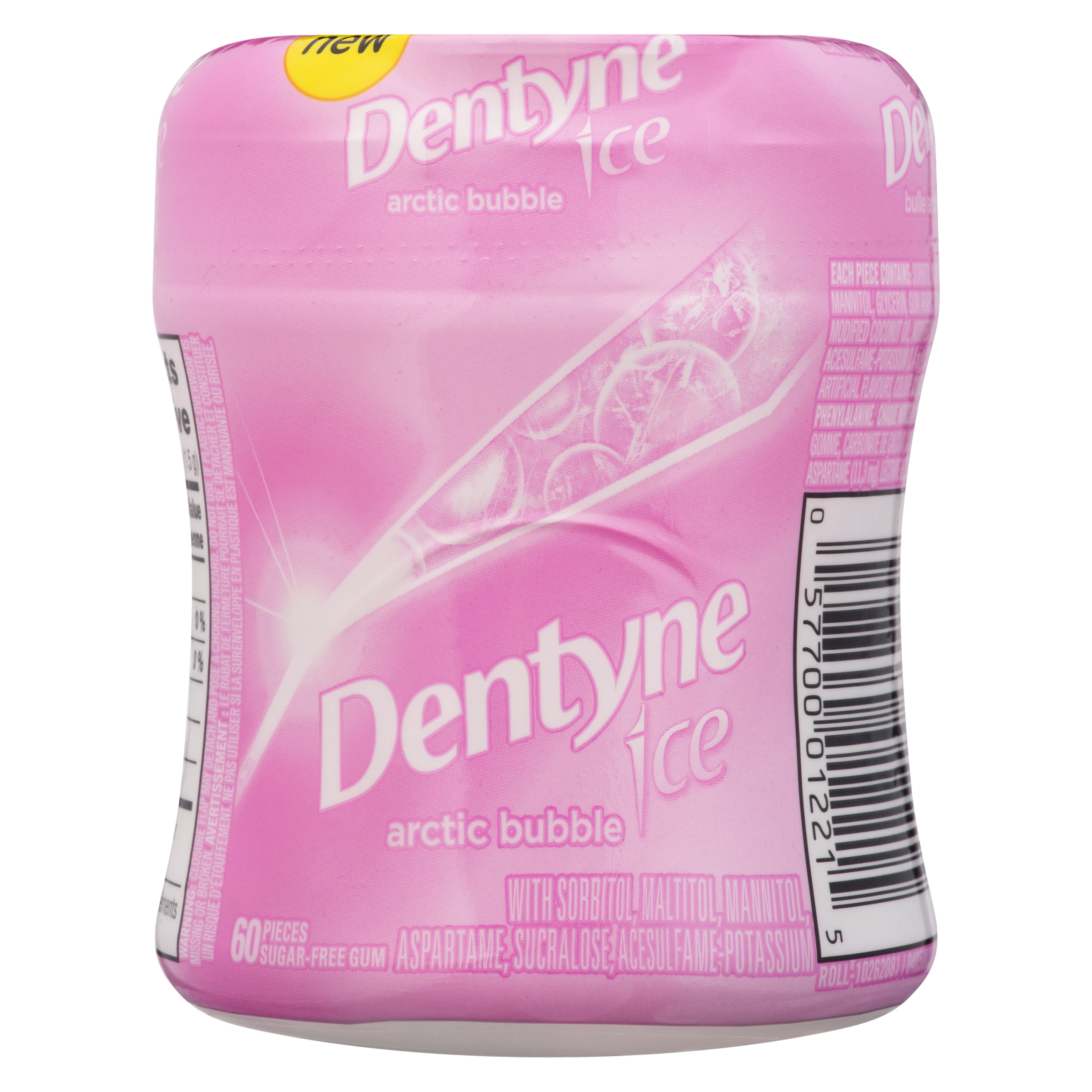 Dentyne Gum Bottle Sugar Free Arctic Bubble
