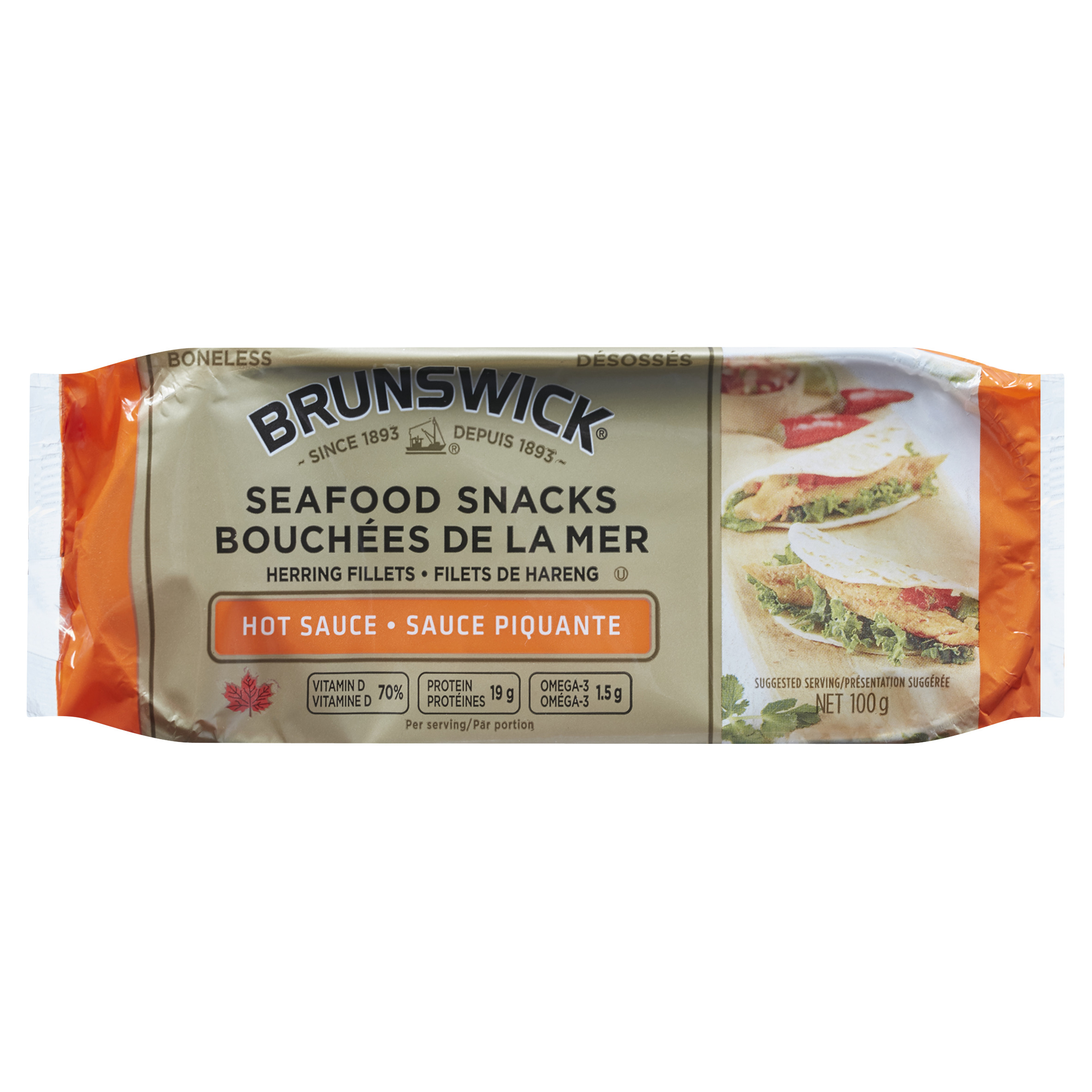 Buy Brunswick Fish Fillets In Hot Sauce 100 g | FreshCo