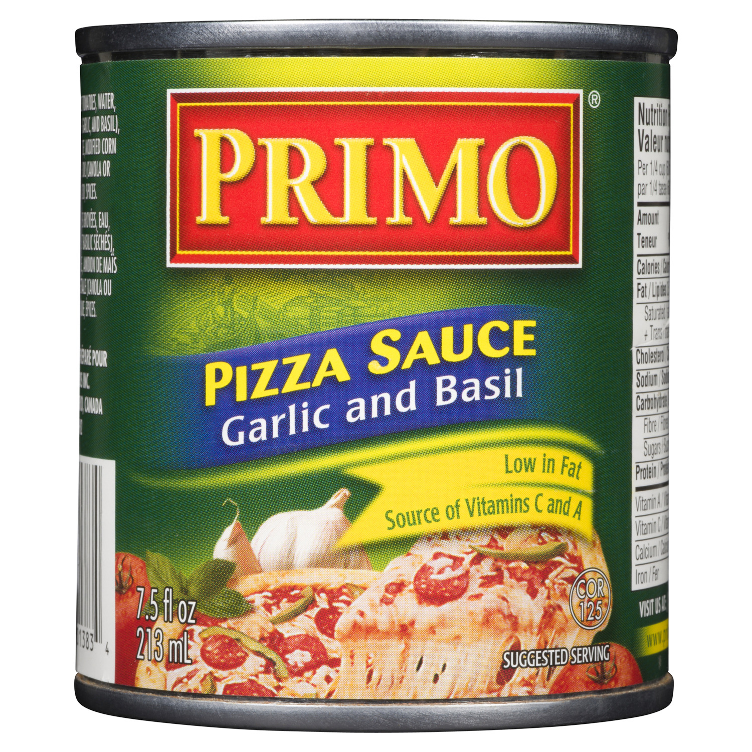 Primo Garlic Basil Pizza Sauce