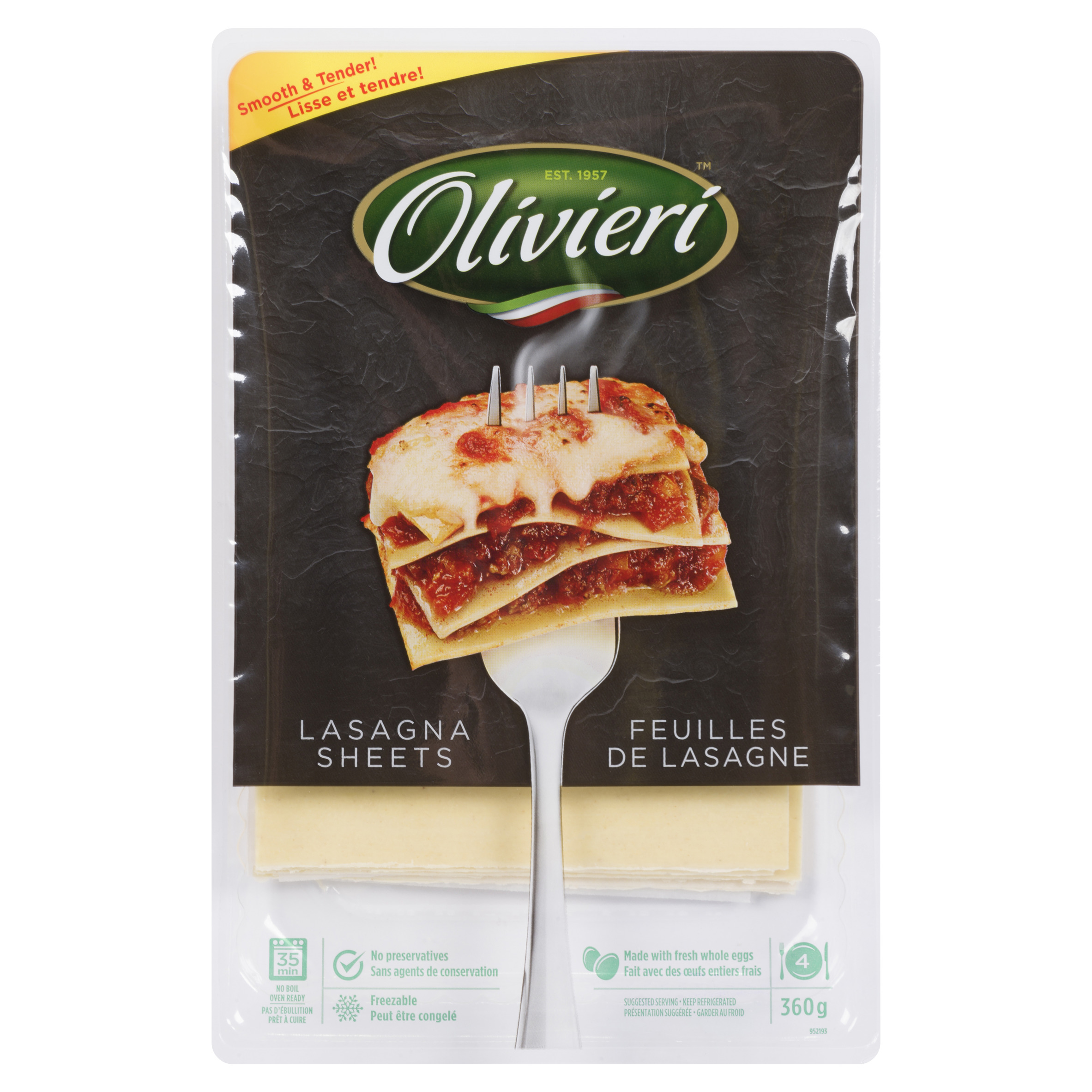 Olivieri Pasta, Lasagna Sheets