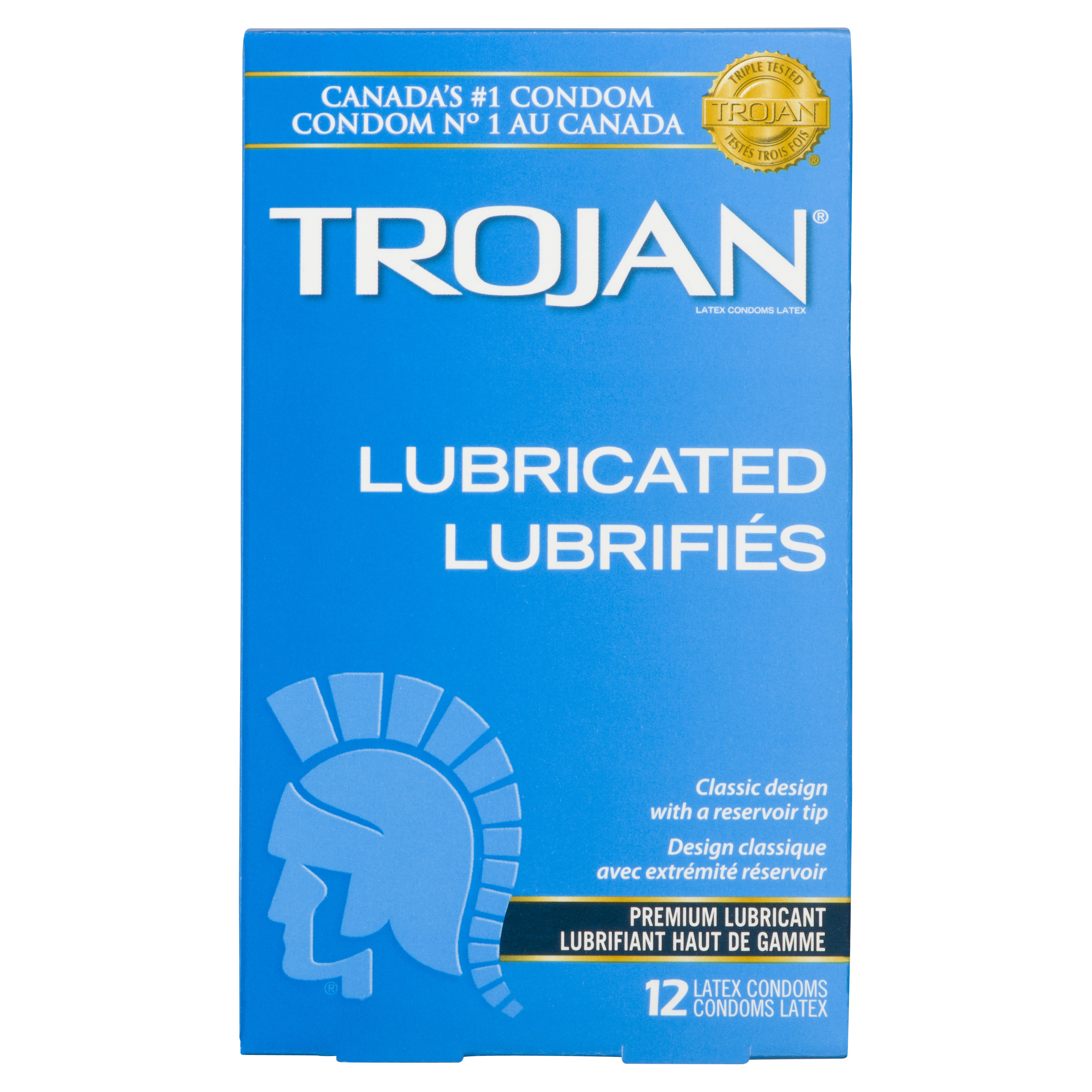 trojan lubricated condom Trojan Enz Premium Lubricated Condoms, 12 Count — Mountainside Medical main image 1