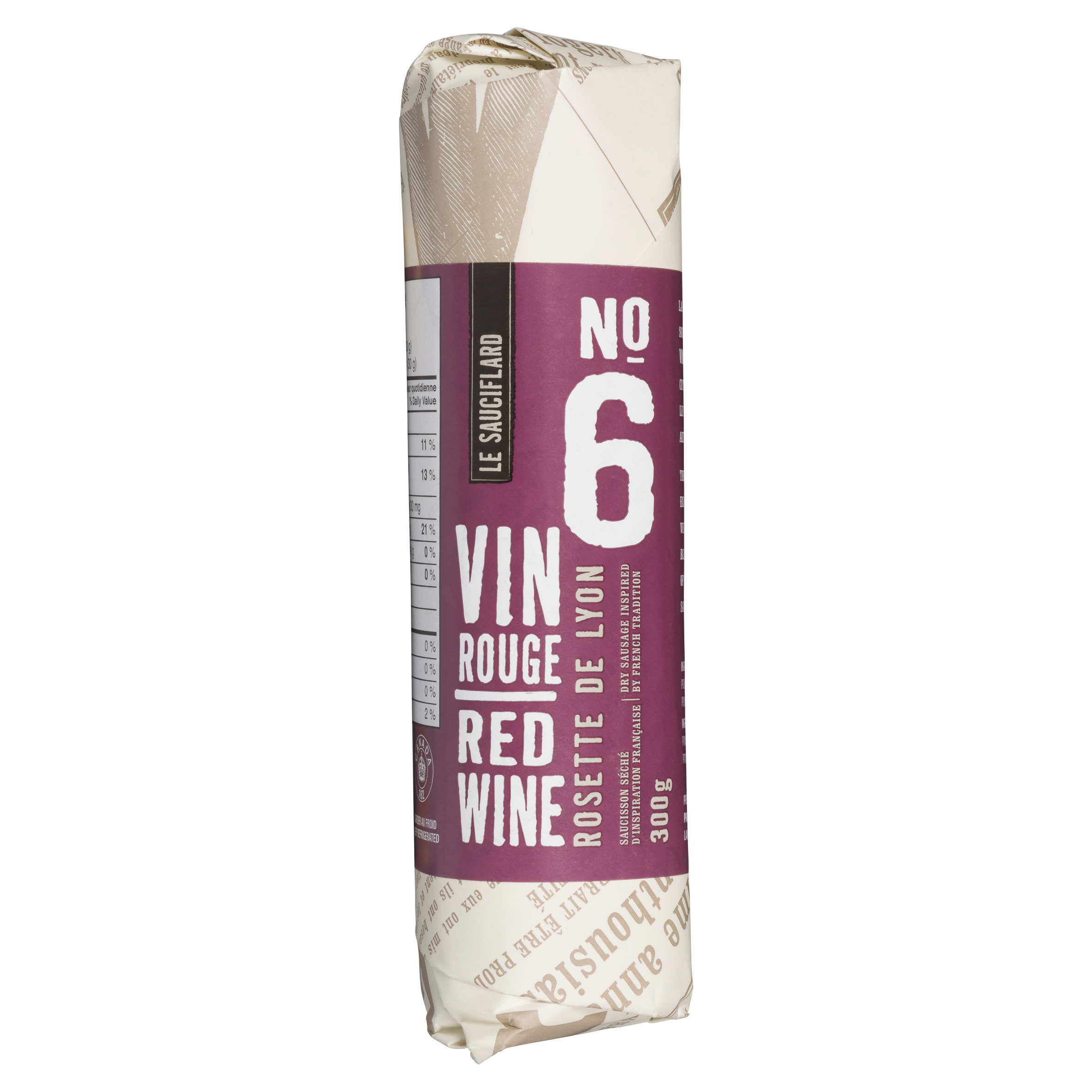 Le Sauciflard Salami Rosette De Lyon Red Wine