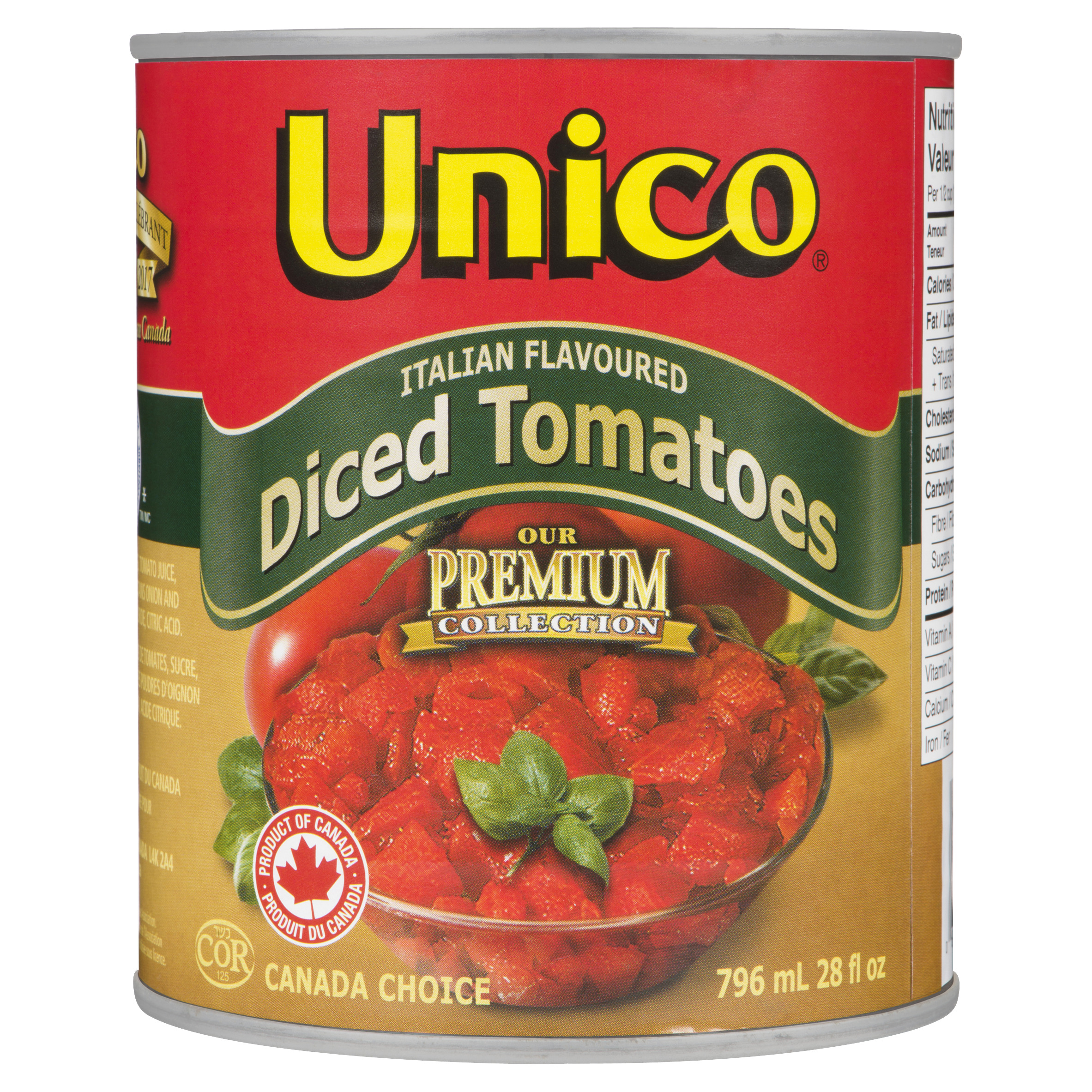 Unico Premium Italian Flavoured Diced Tomatoes