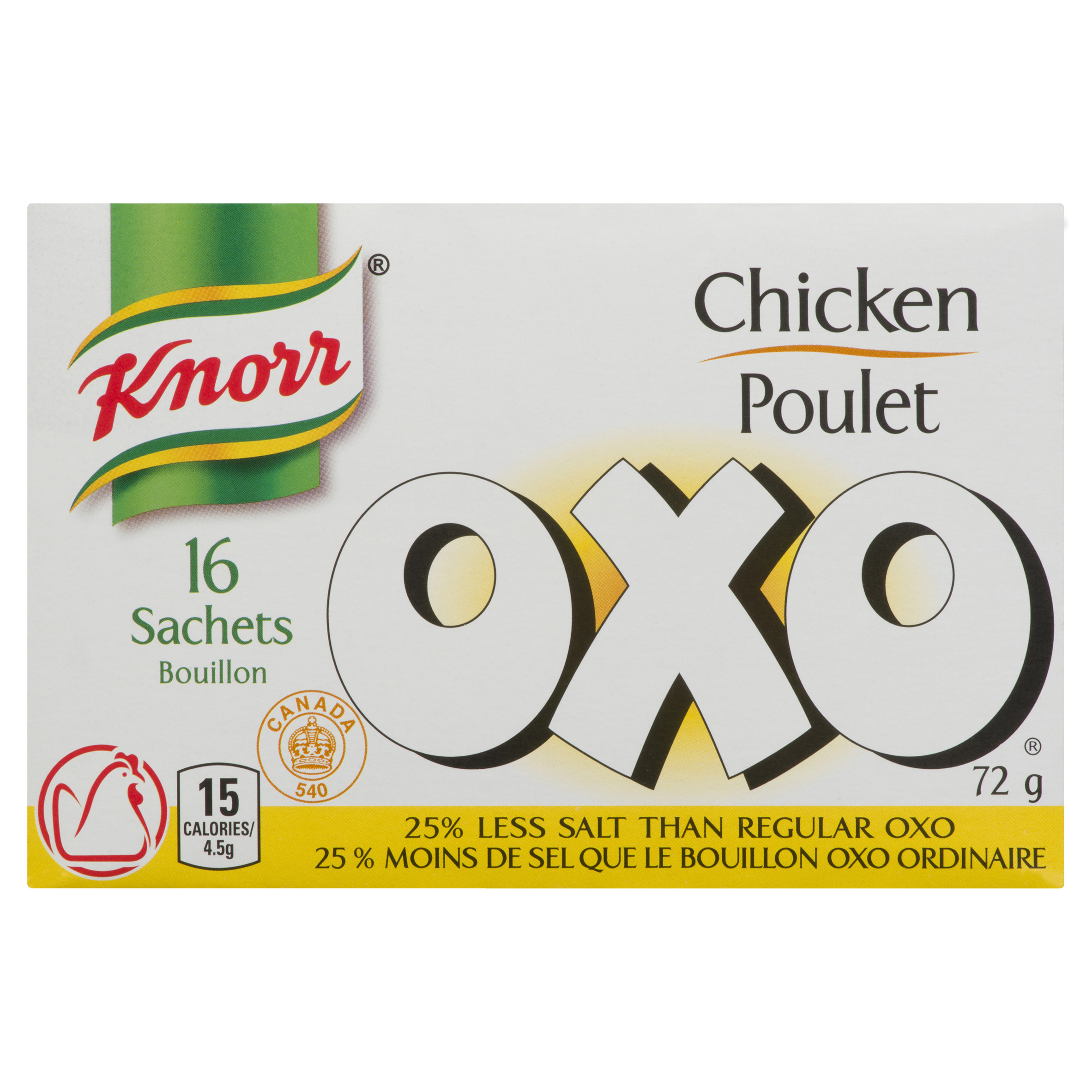 OXO Sachets Chicken Flav Low Salt