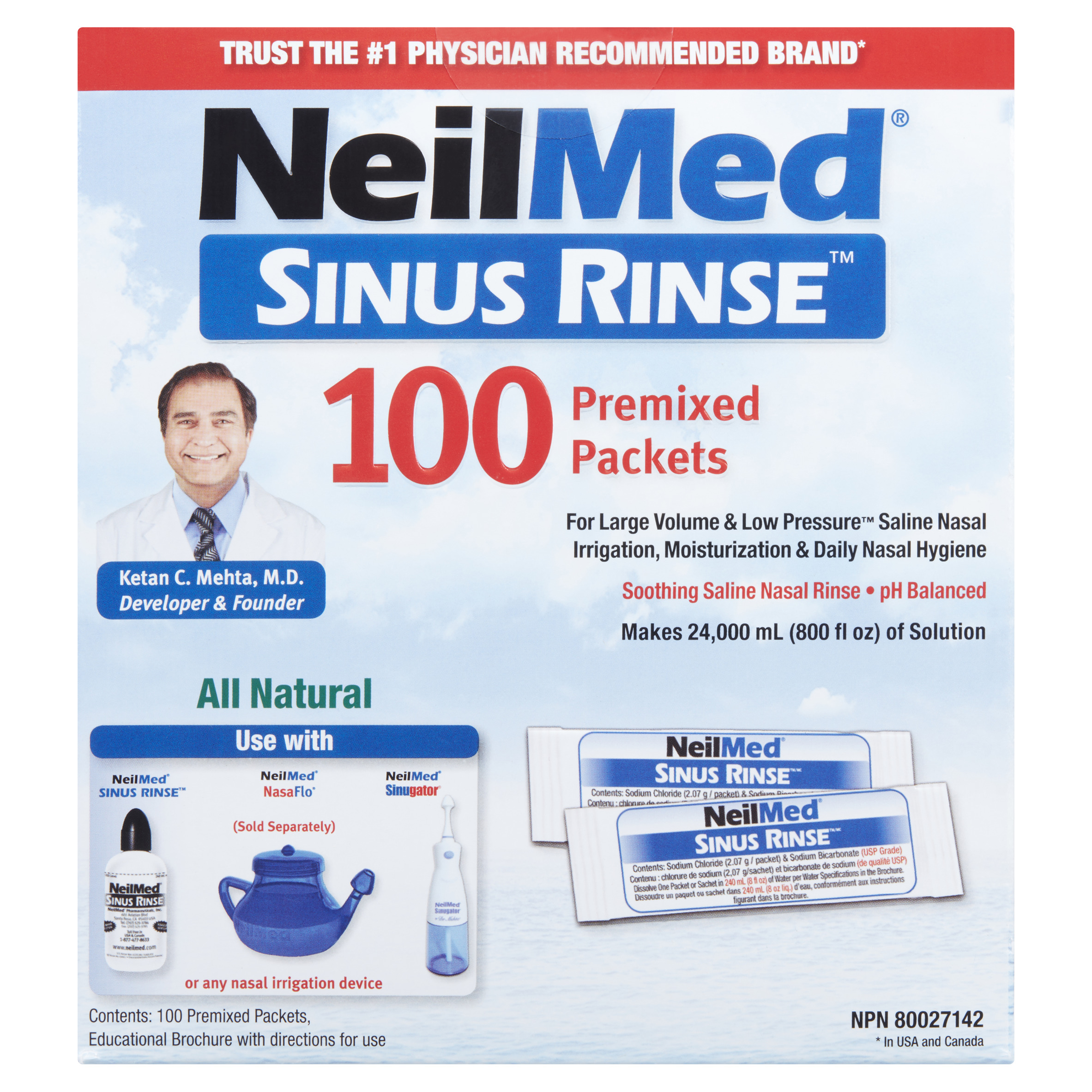 Buy NeilMed Sinus Rinse Nasal Wash Refills 100 EA | FreshCo