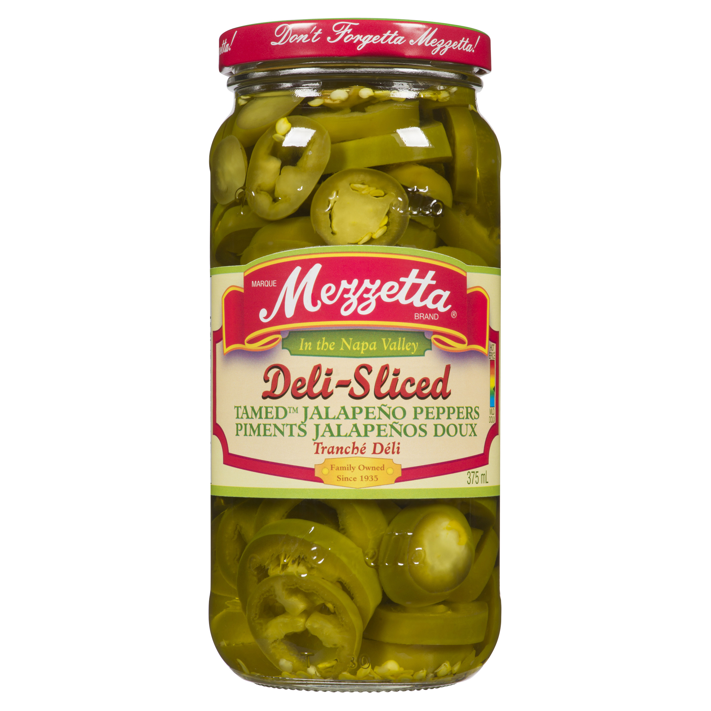 Mezzetta Tamed Jalapeño Peppers Deli-Sliced