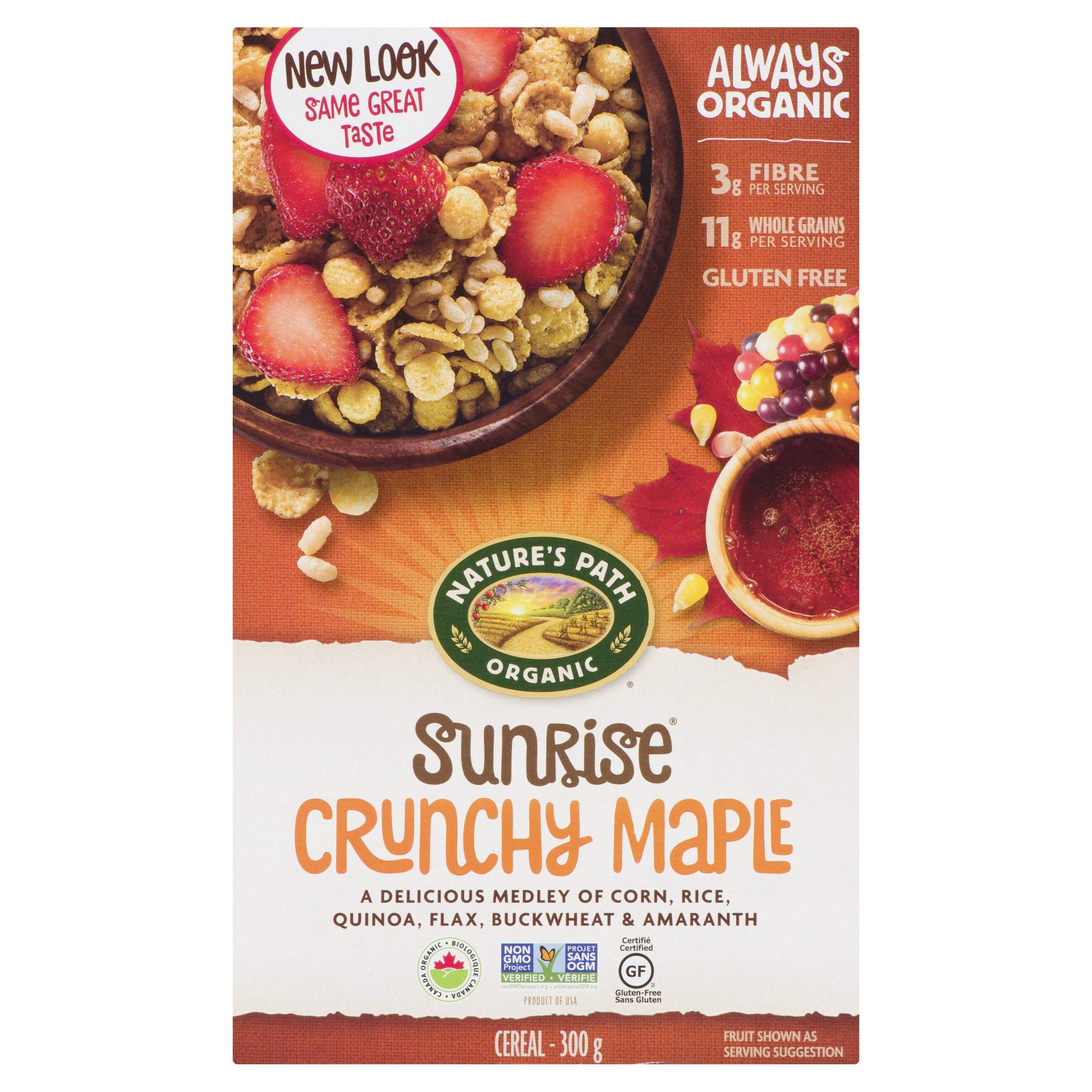 Buy Nature's Path Organic Gluten-Free Cereal Sunrise Crunchy Maple 300 ...