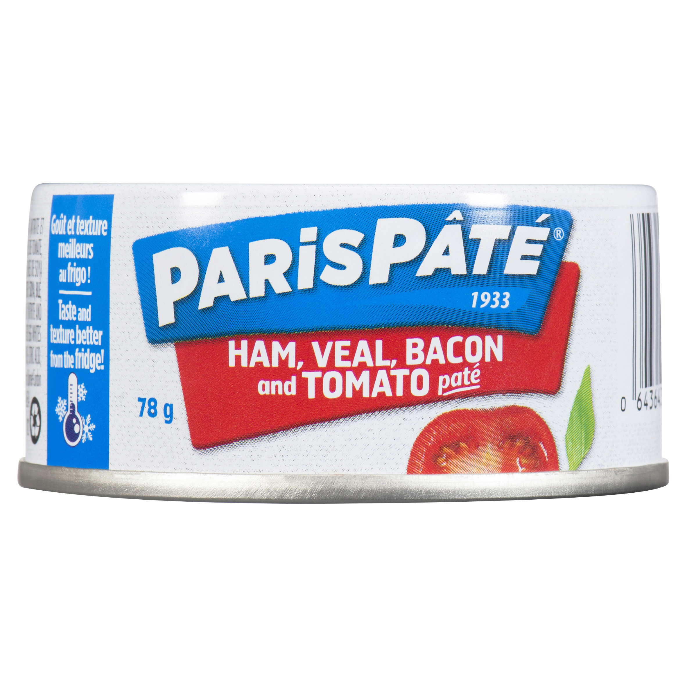 Paris Pâté Spread Ham Veal Bacon & Tomato