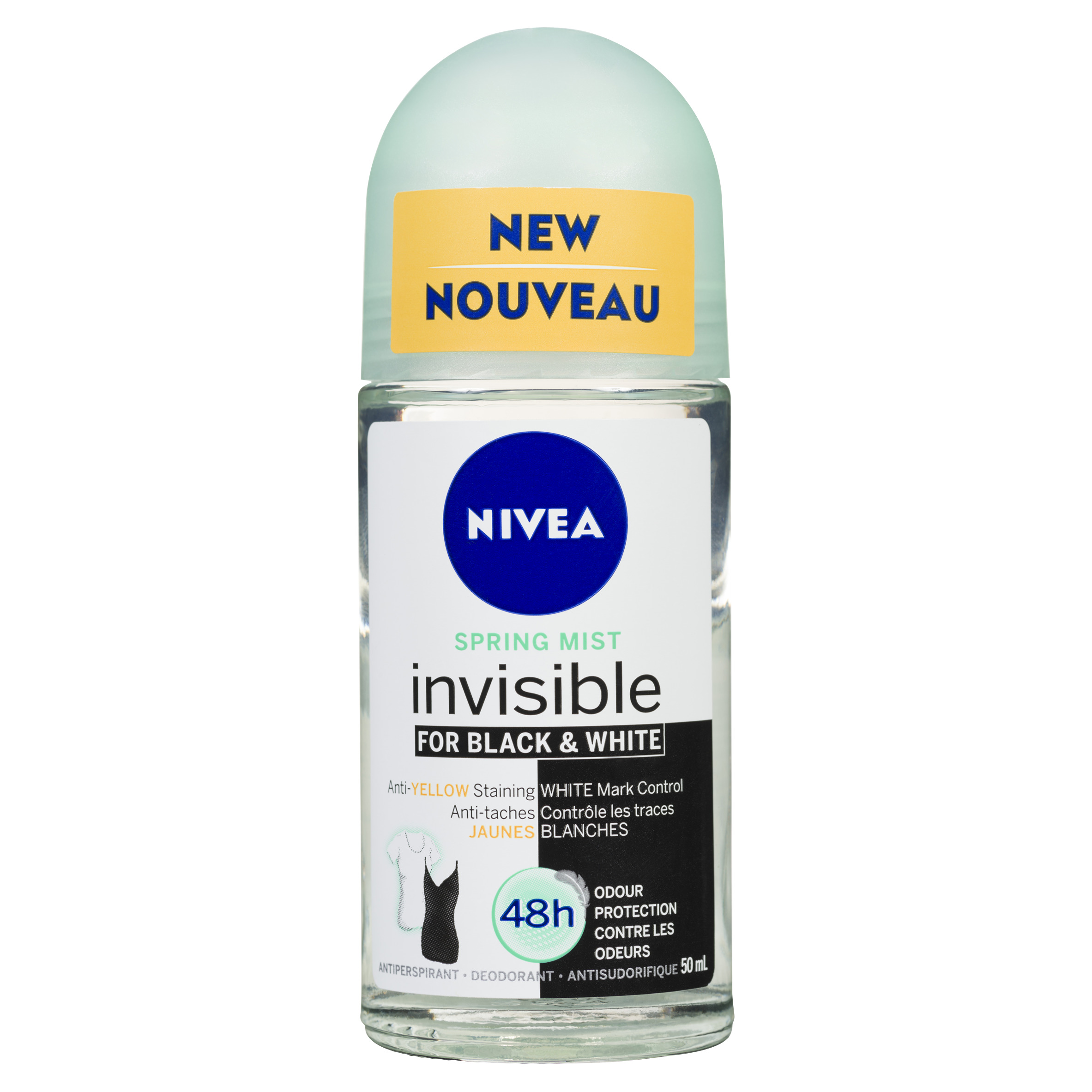 Buy Nivea Pure Roll On Antiperspirant Invisible Black & White