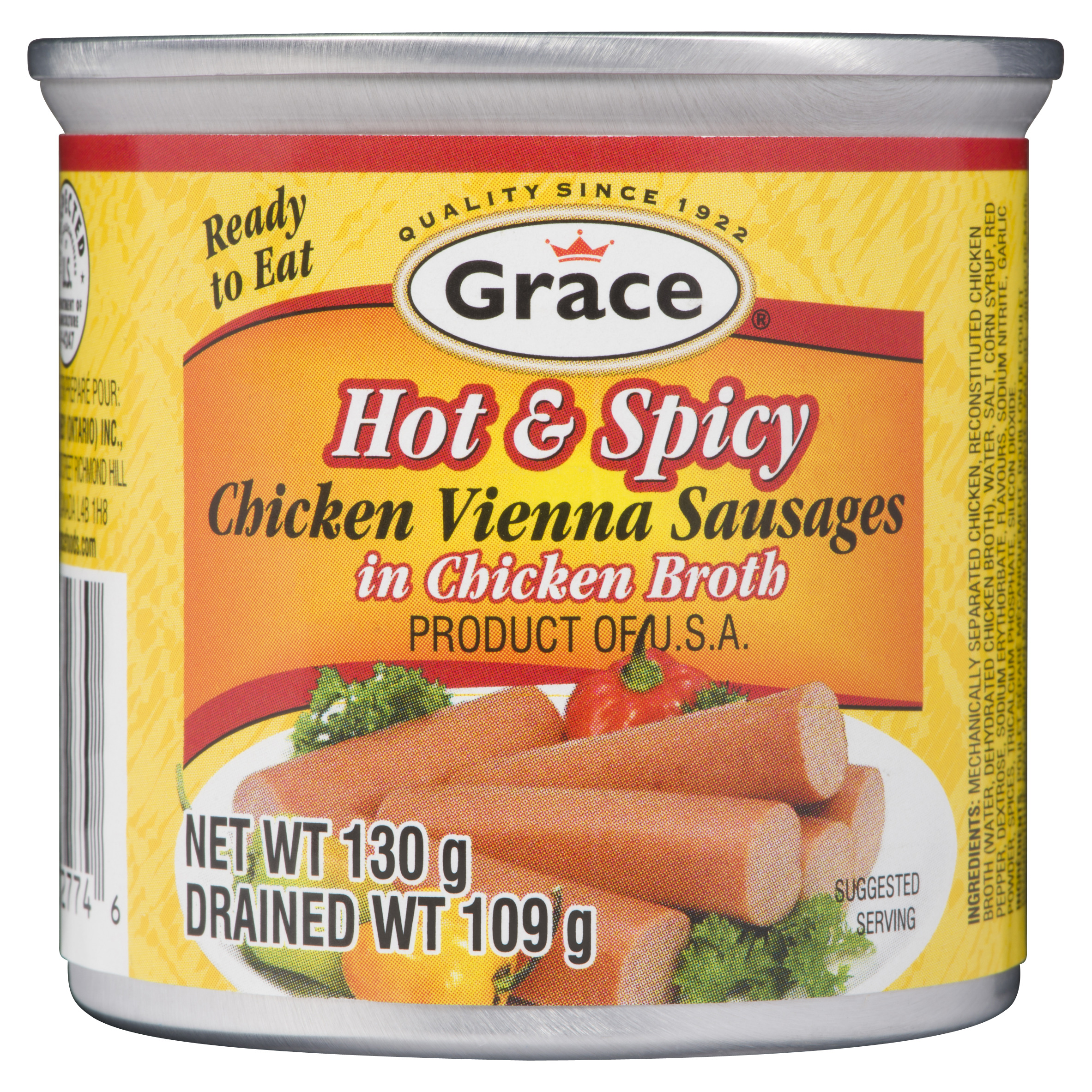 Grace Chicken Vienna Sausages Hot & Spicy