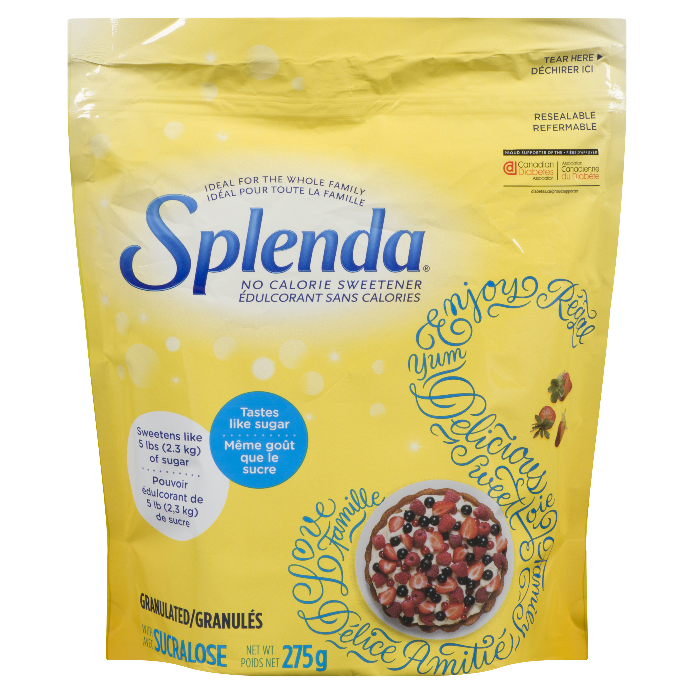 Splenda Calorie Free Sweetener 275 g