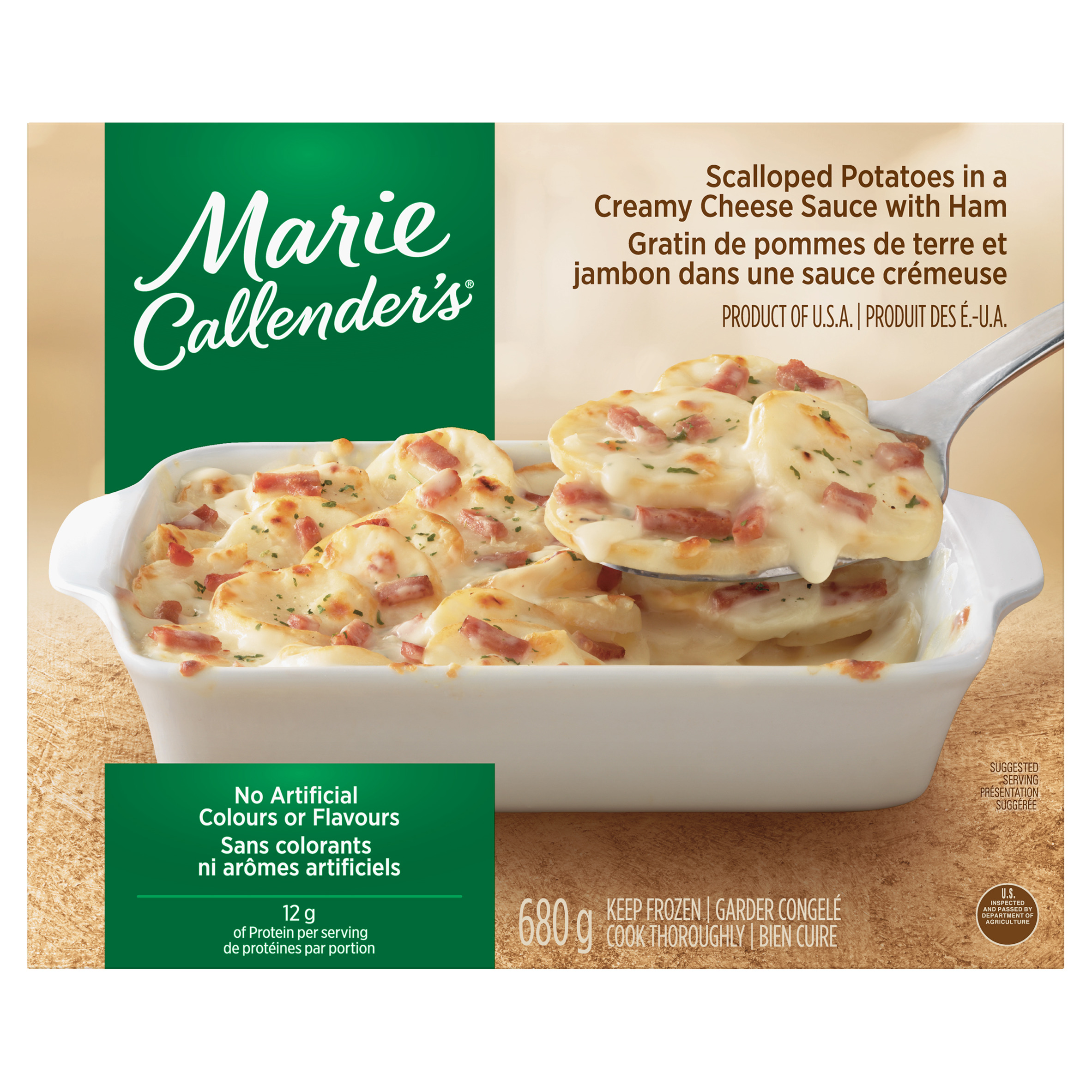 Marie Callender’s Potatoes Scalloped Creamy Cheese Sauce with Ham