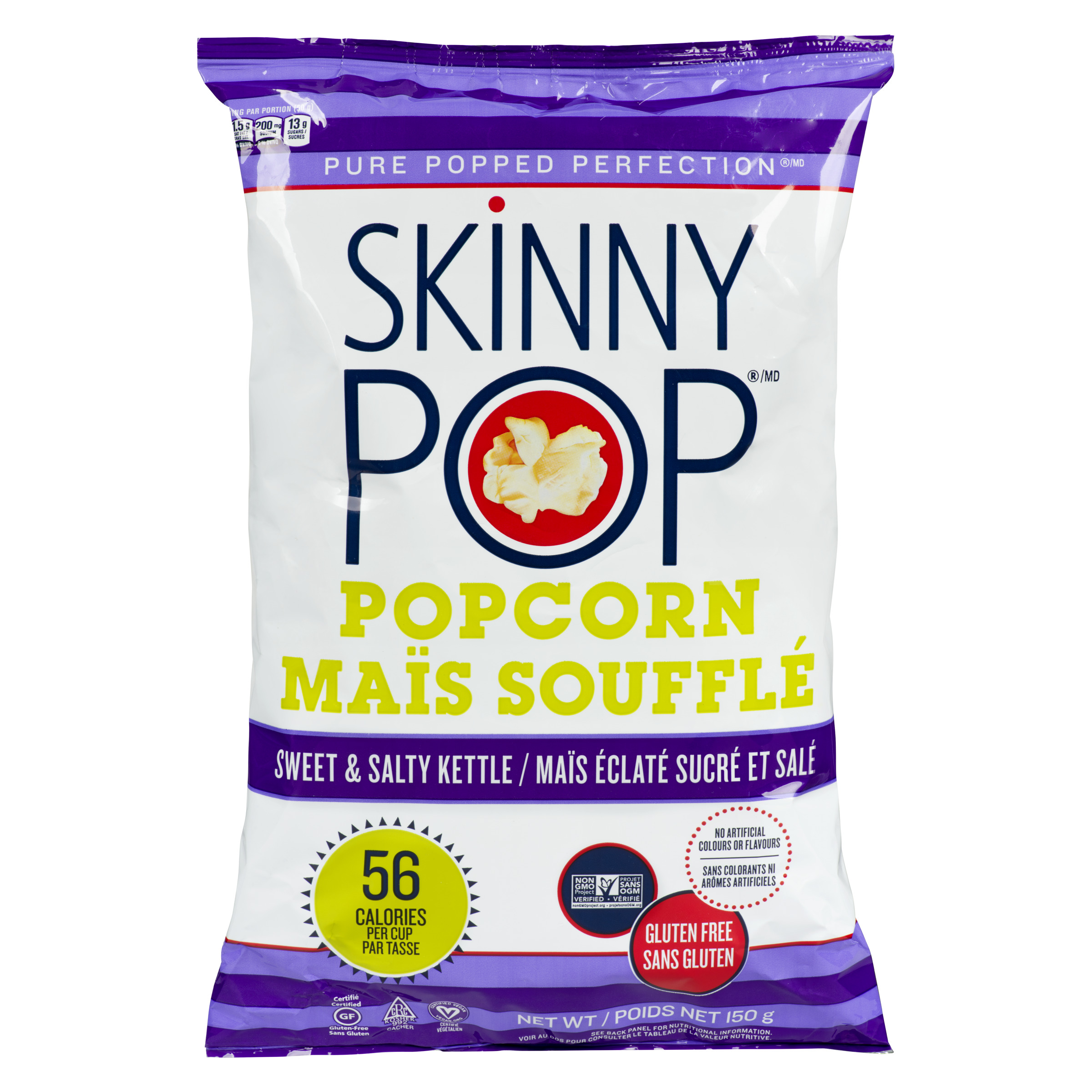 SkinnyPop Gluten-Free Kettle Popcorn Sweet & Salty