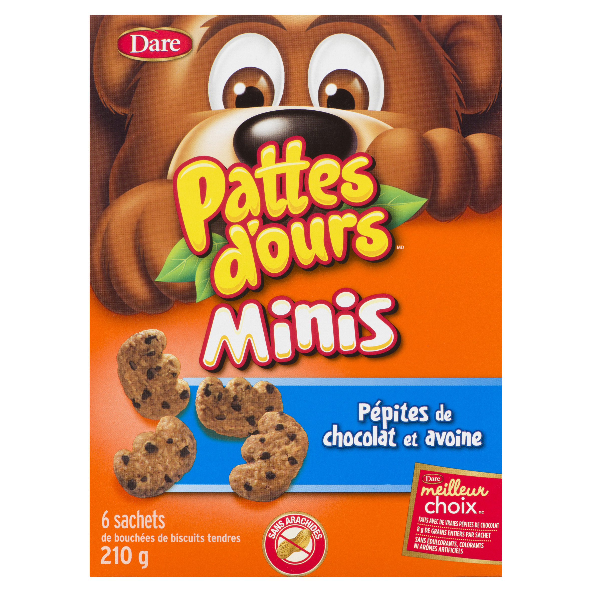 ＊Bears' chocolate＊オーダーお休み中 Buy Dare Bear Paws Peanut-Free Minis Cookies Oatmeal Chocolate