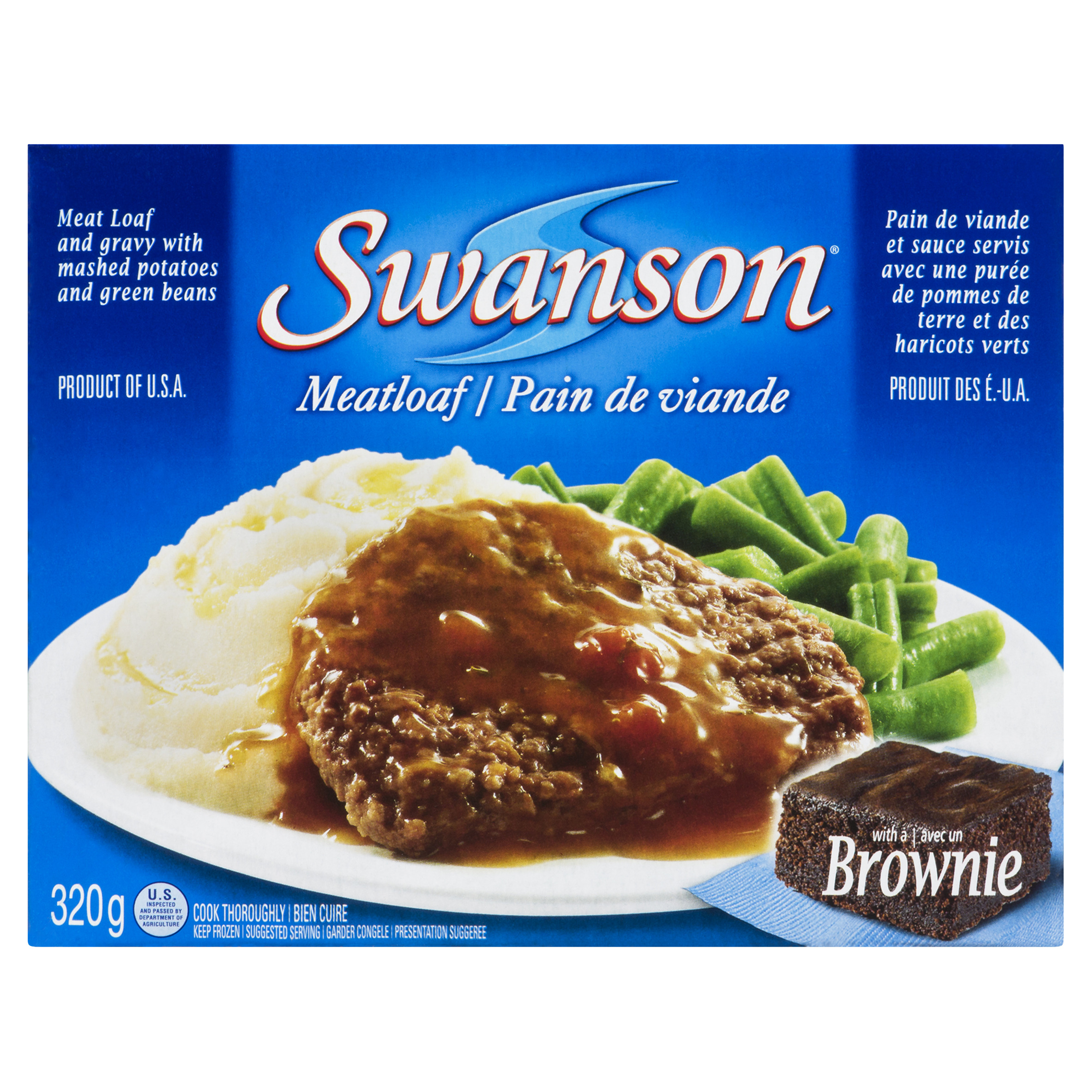 Swanson Frozen Entree Meatloaf