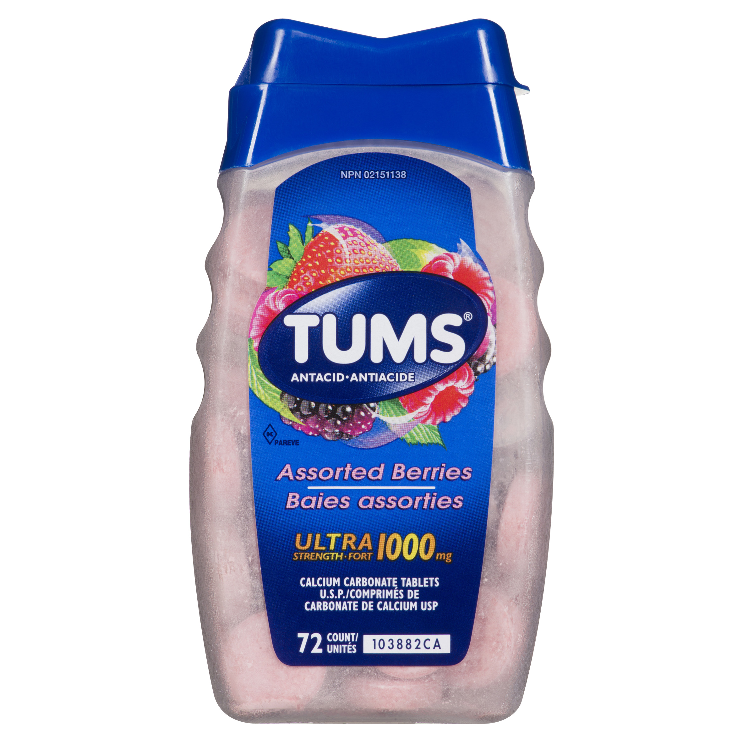 Buy Tums Antacid Ultra Strength Berry 72 Count | Safeway Canada