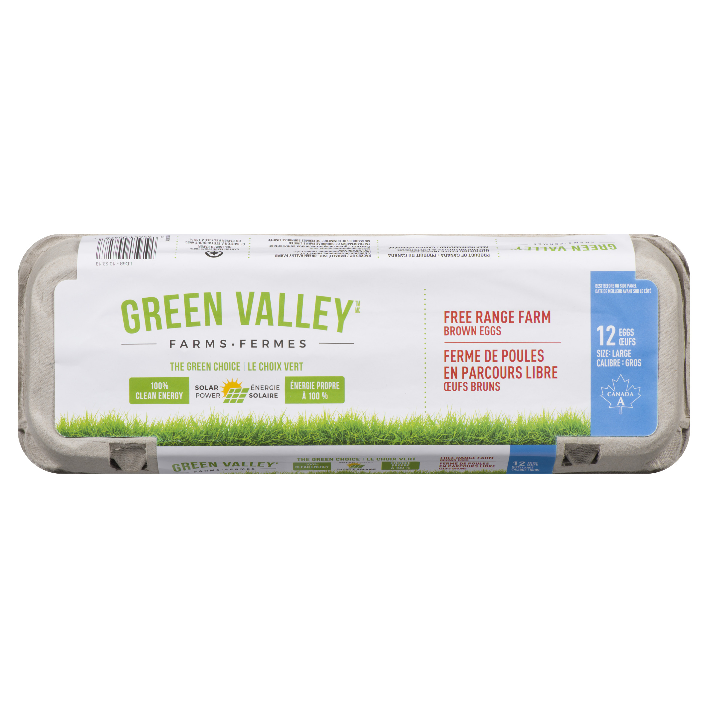 Buy Green Valley Farms Brown Eggs Free Range Large 12 Count | FreshCo