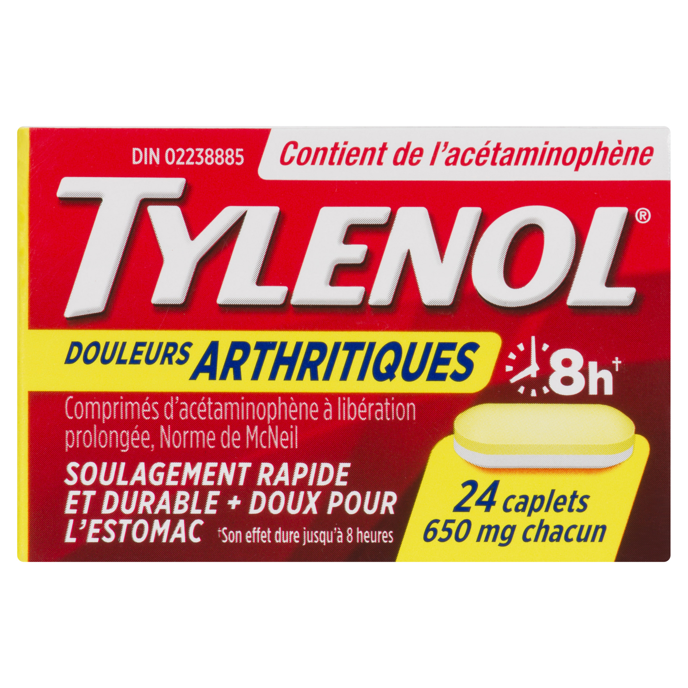Buy Tylenol Arthritis Pain Relief Caplets 24 EA | FreshCo, image size:2365x2365