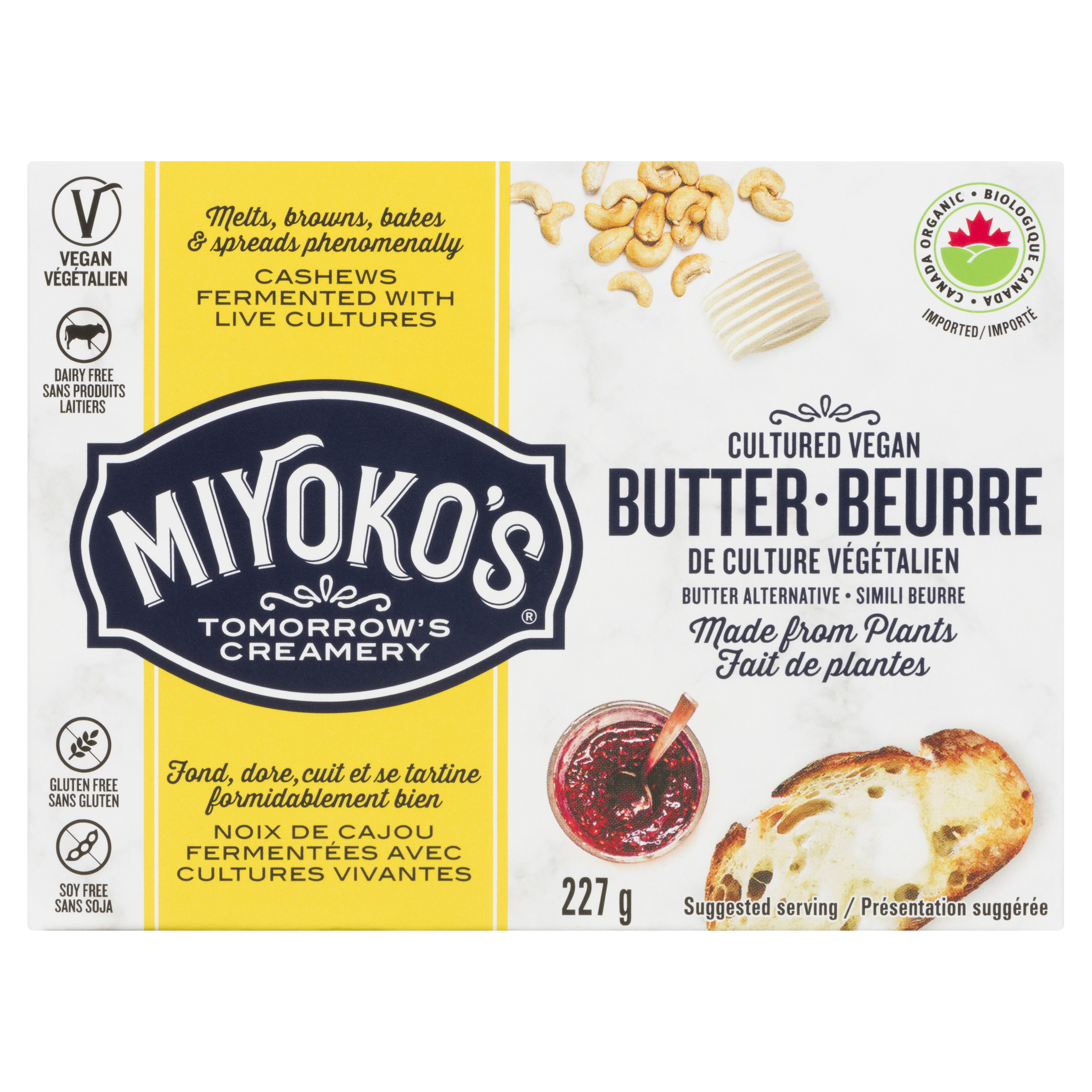 Miyokos Gluten-Free European Style Cultured Vegan Butter