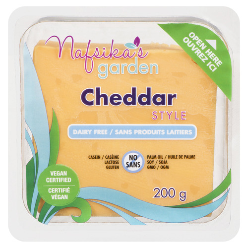 Buy Nafsika's Garden Vegan Block Cheese Cheddar Style 200 g | IGA