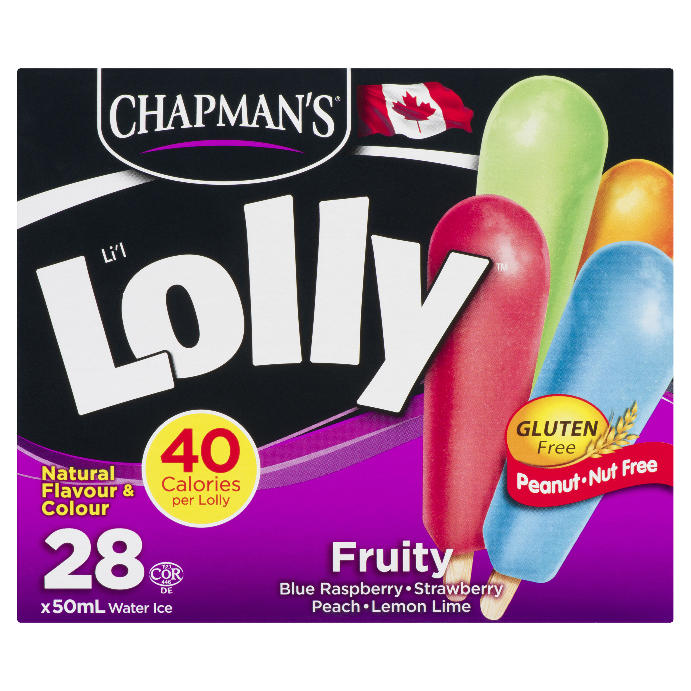 Chapman's Lil Lolly Ice Bars Assorted Fruity 28 x 50 ml