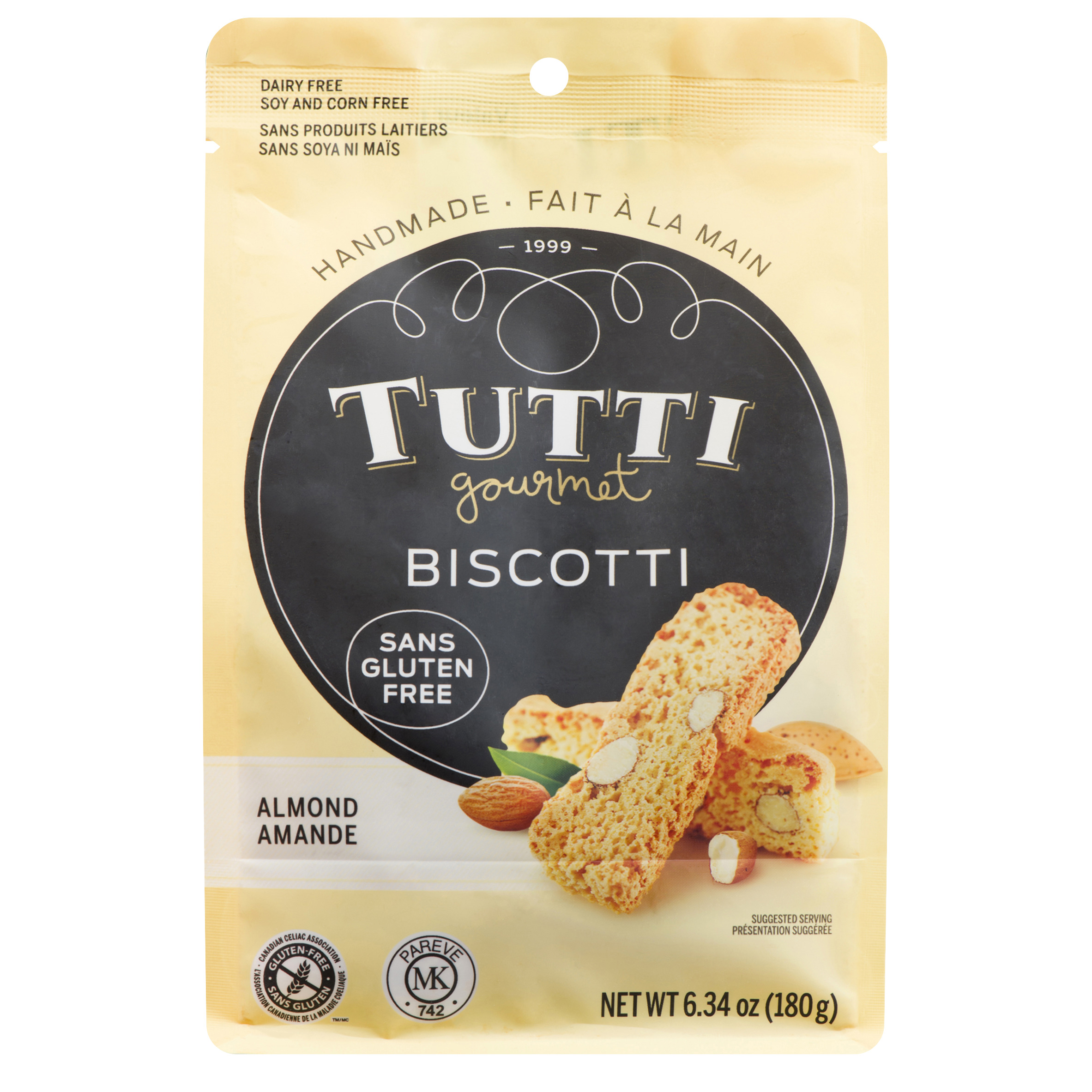 Tutti Gourmet Gluten-Free Almond Biscotti