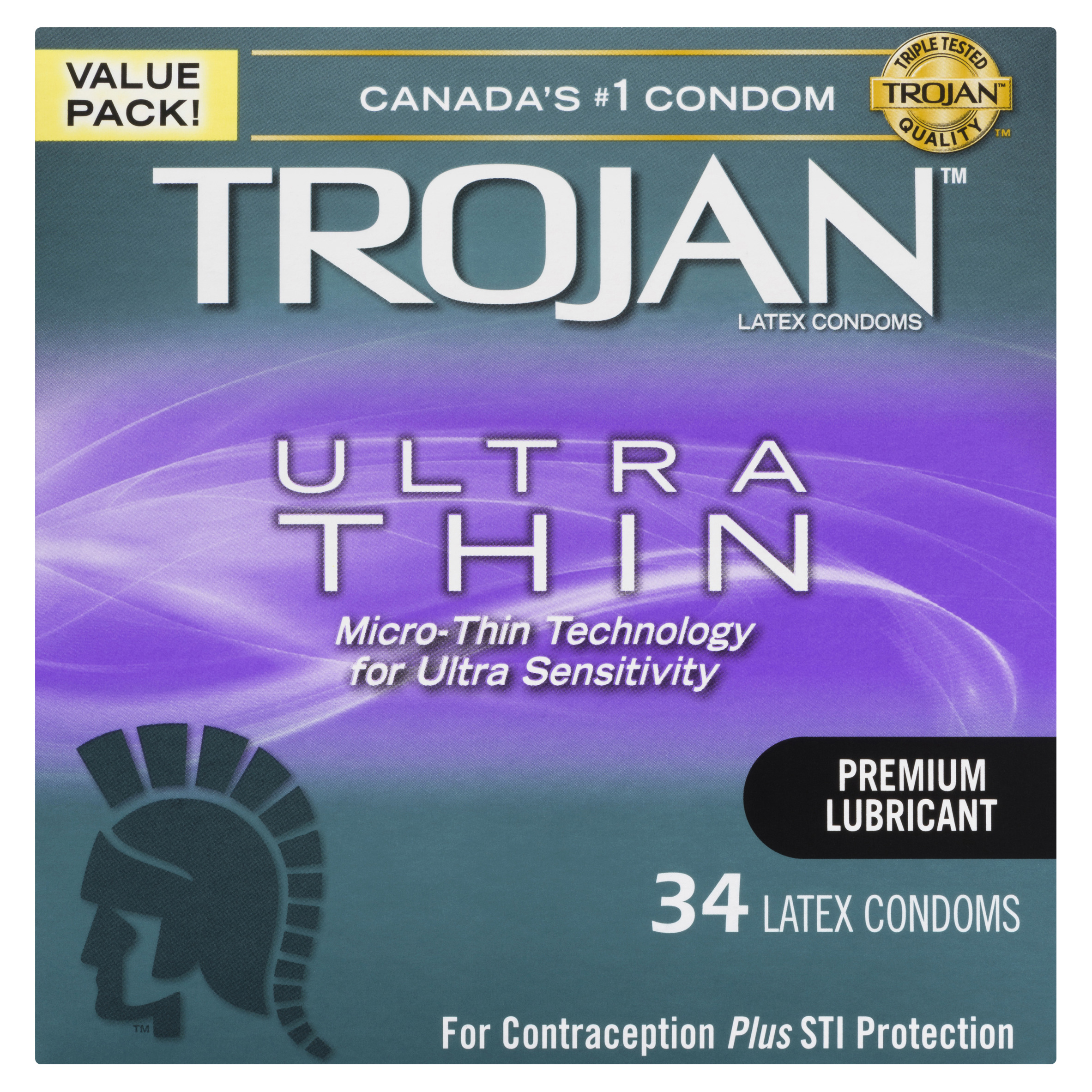 Buy Trojan Ultra Thin Latex Condoms 34 Pack | FreshCo