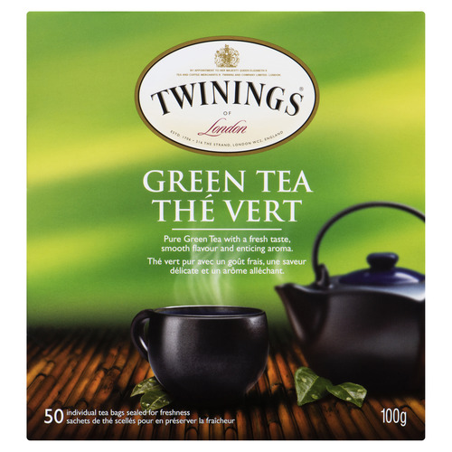 Buy Twinings Of London Green Tea Individual Tea Bags 50 EA | IGA