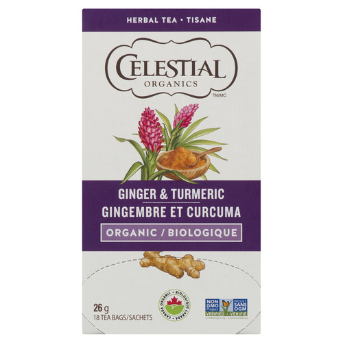 Celestial Seasonings Organic Ginger & Turmeric Herbal Tea