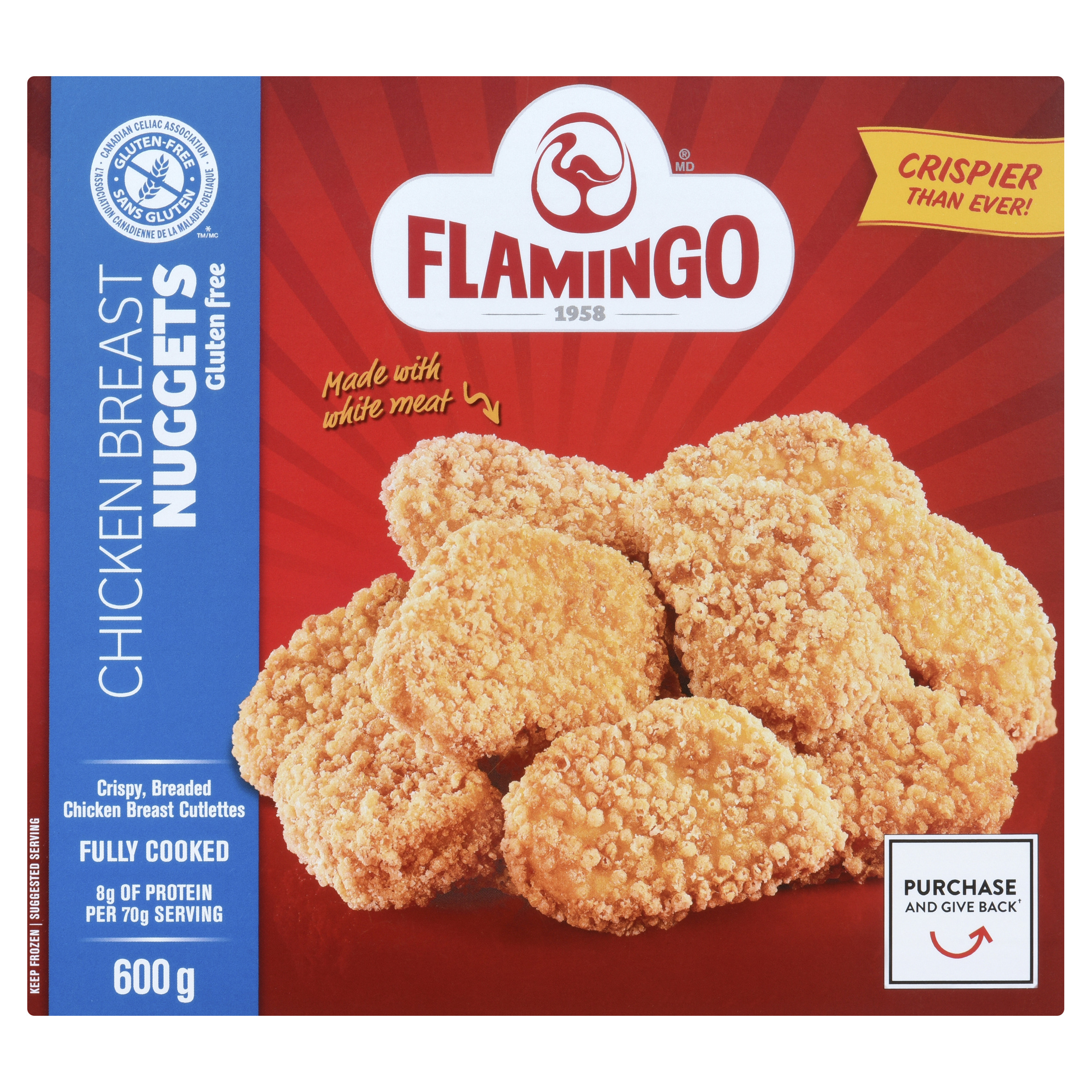 Buy Flamingo Gluten-Free Frozen Chicken Breast Nuggets Breaded