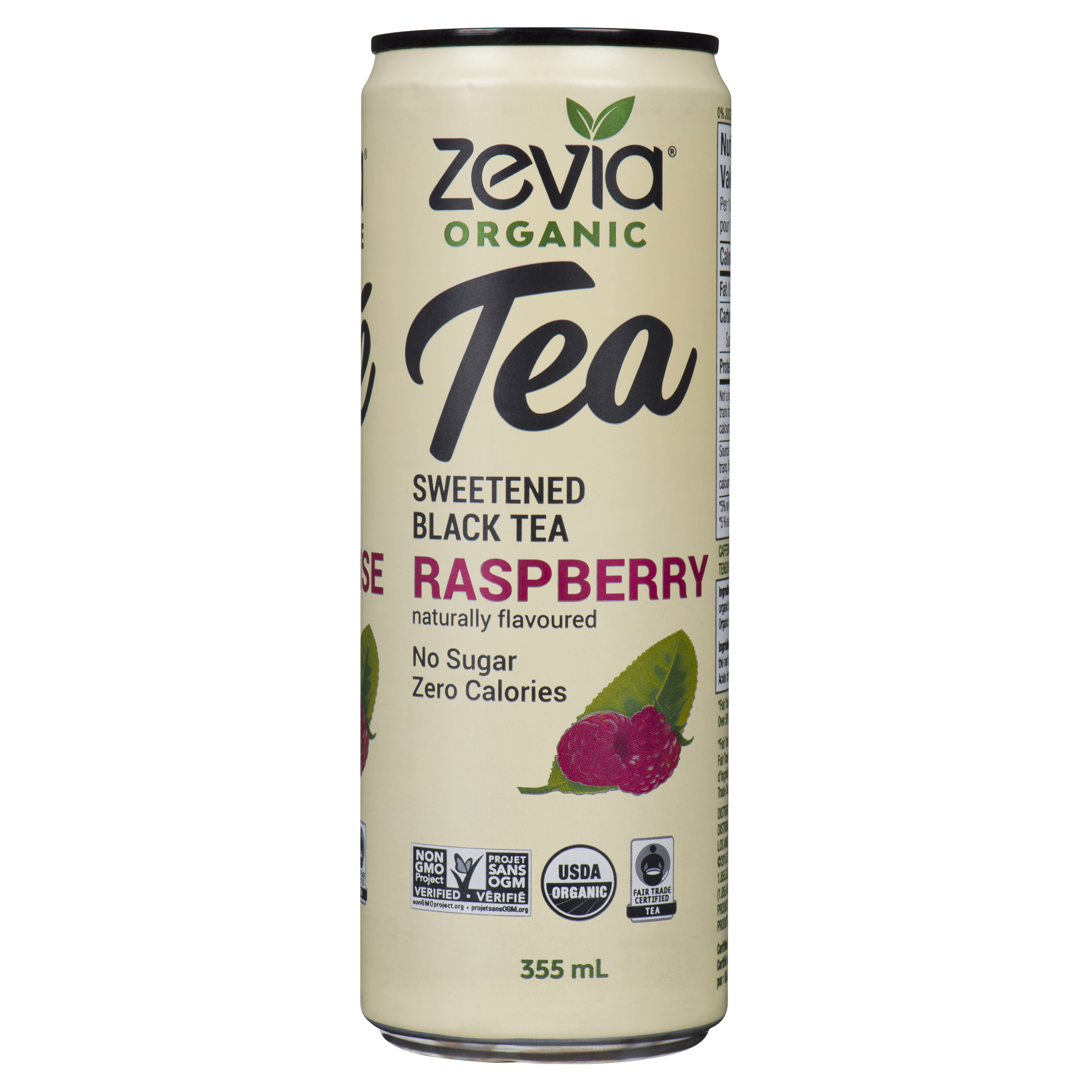 Buy Zevia Organic Black Tea Raspberry 355 ml (can) | Sobeys Inc.