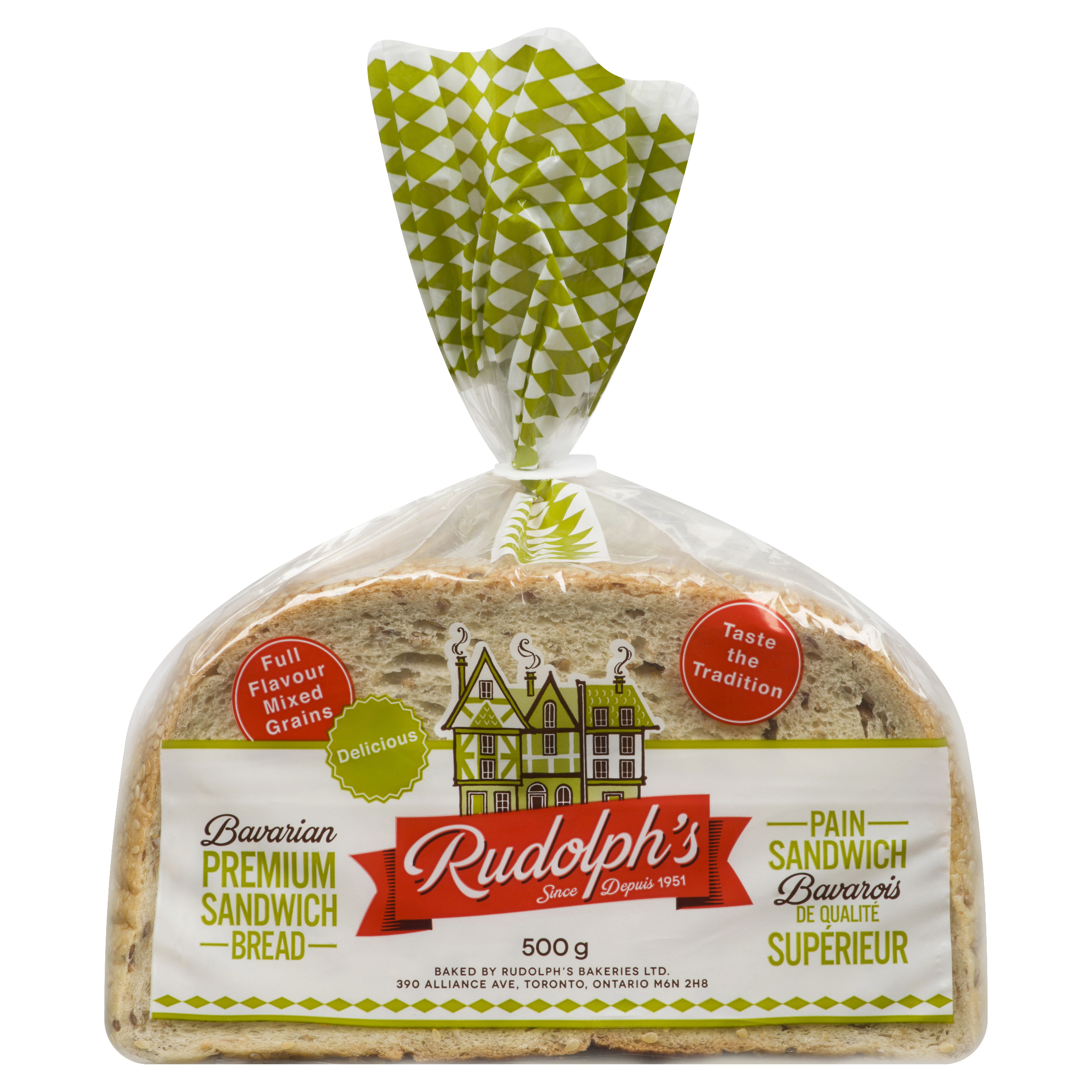 Buy Rudolph's Bavarian Sandwich Bread 500 g | Foodland