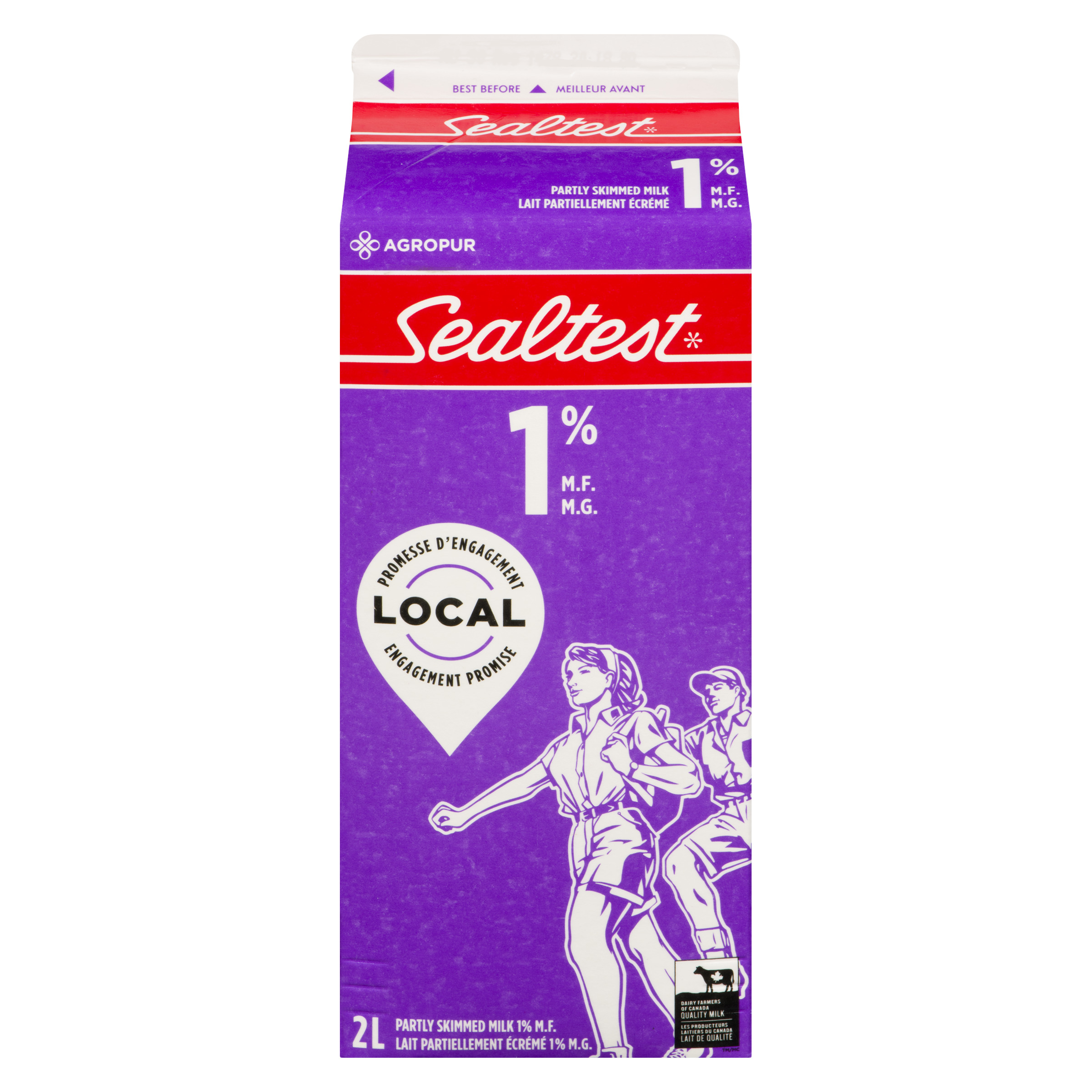 Buy Sealtest 1% Milk Partly Skimmed 1 L | Foodland