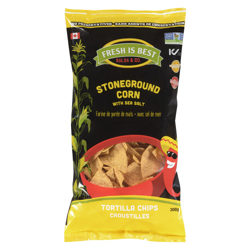 Fresh Is Best Stoneground Corn With Sea Salt Tortilla Chips