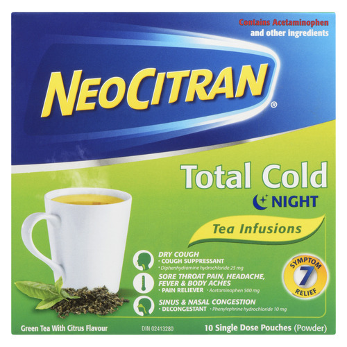 NeoCitran Total Cold Night Green Tea