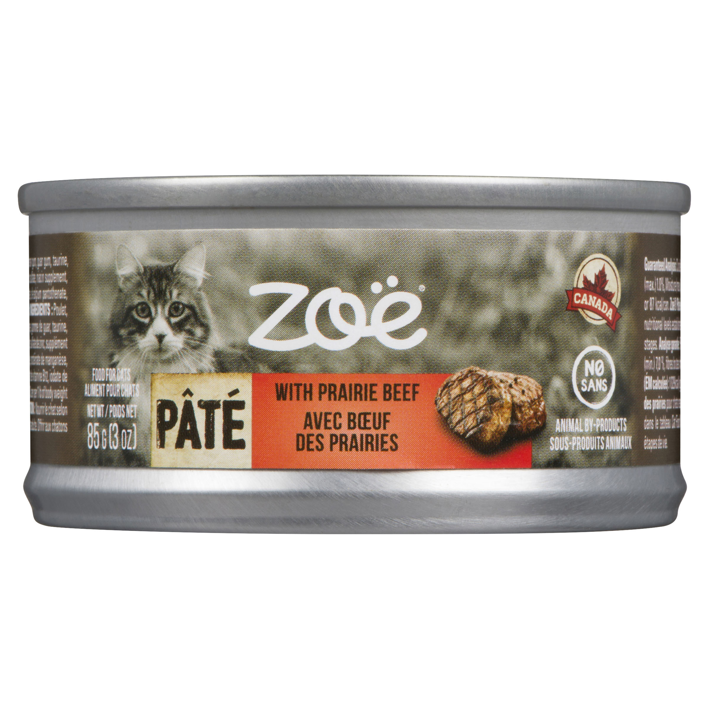 Zoe Wet Cat Food Pâté With Prairie Beef