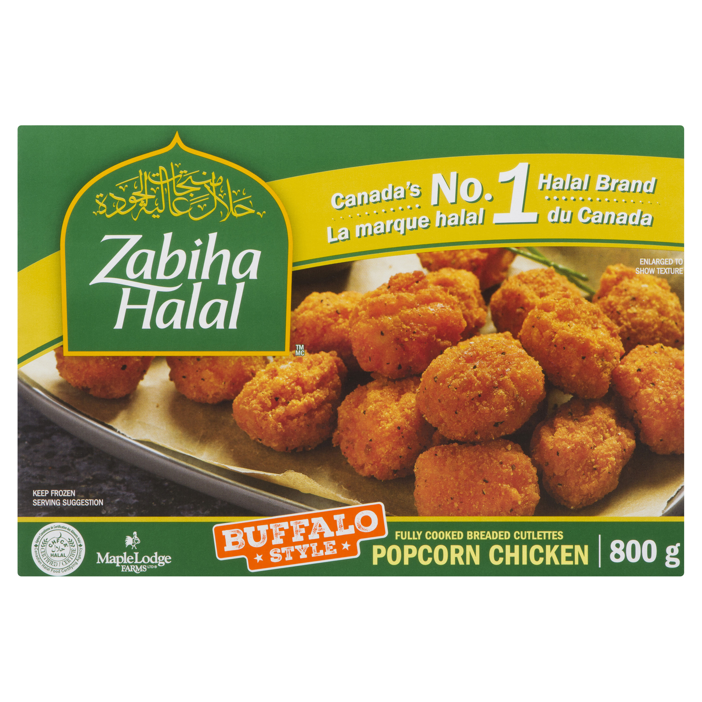 Buy Zabiha Halal Frozen Popcorn Chicken Buffalo Style 800 g | FreshCo