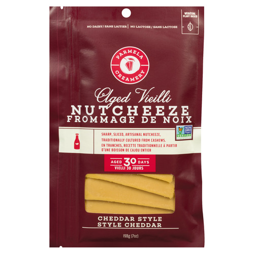 Parmela Creamery Plant Based Sliced Cheese Cheddar Style